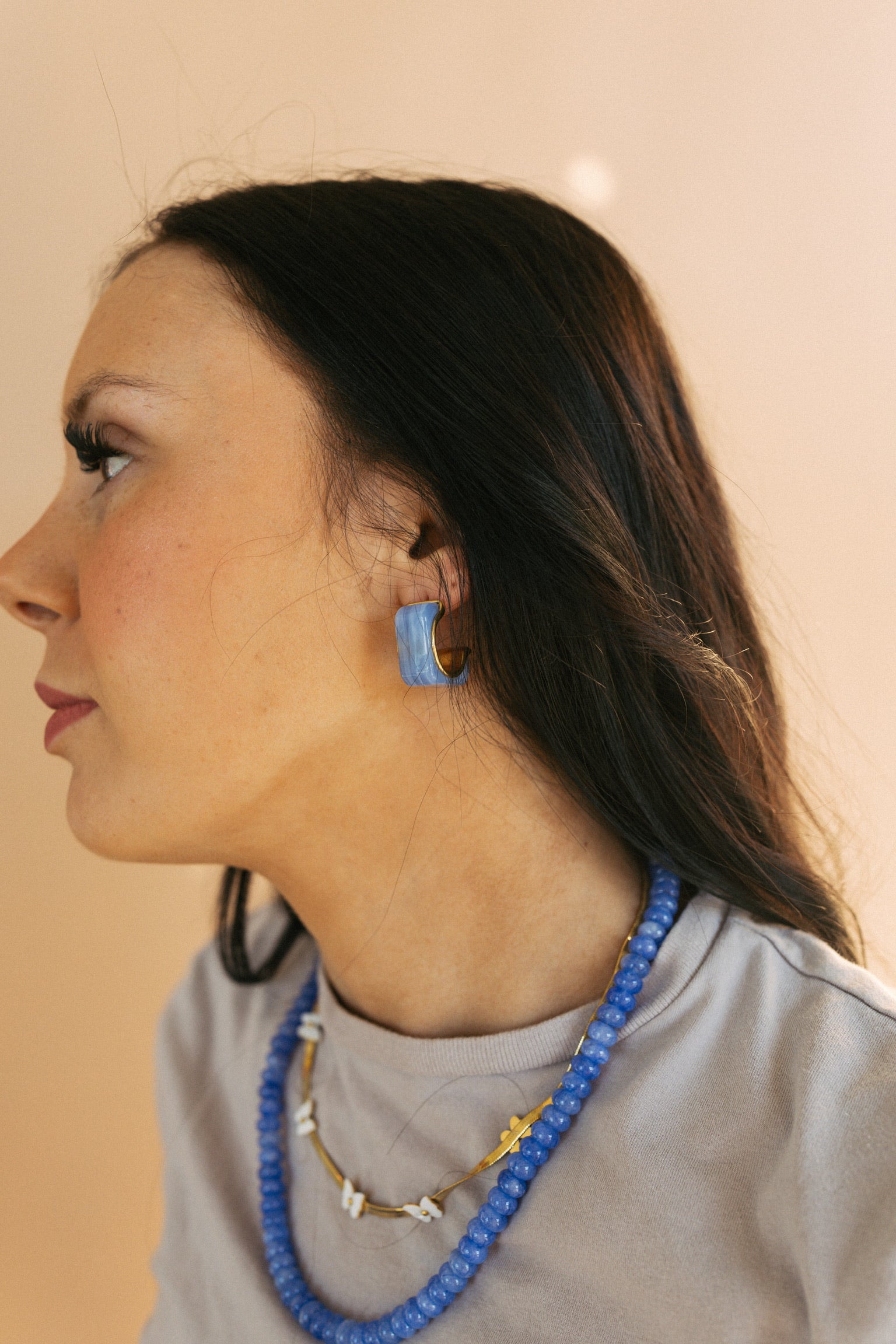 Color Coded Hoop Earrings || Choose Color