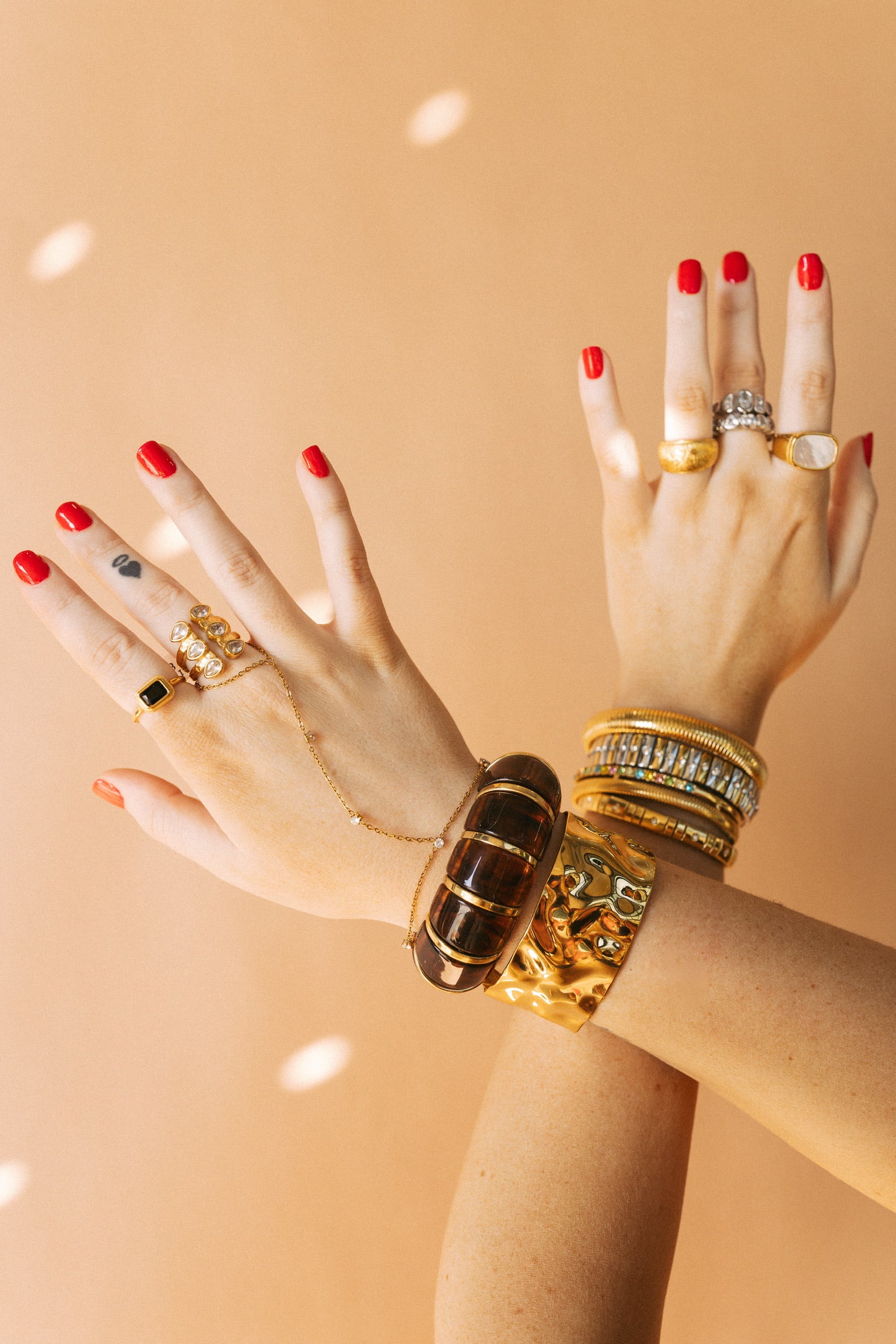 Billie Wave Gold Silver Cuff Bracelet || Choose Color