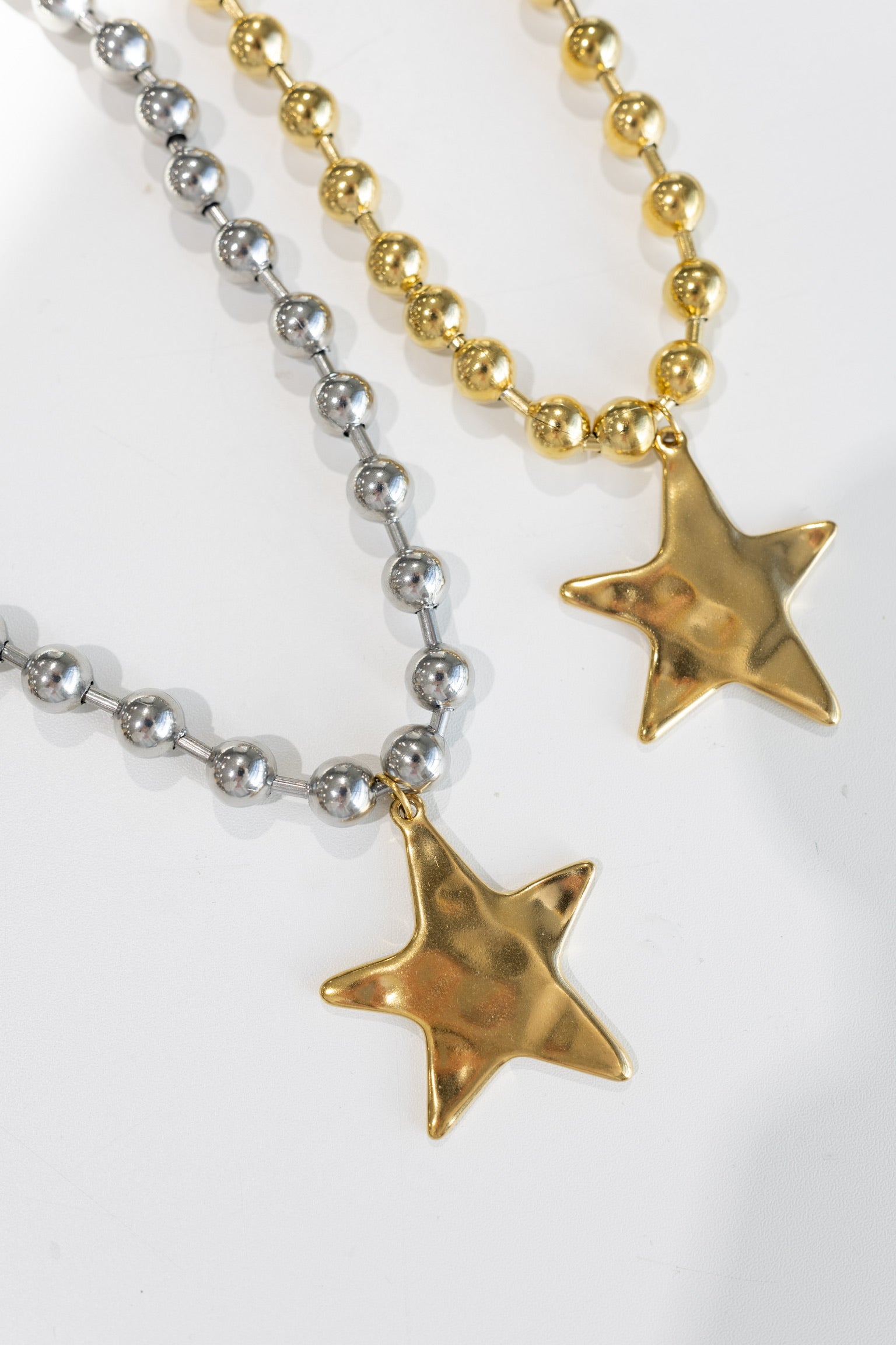 Barb & Star Necklace || Silver