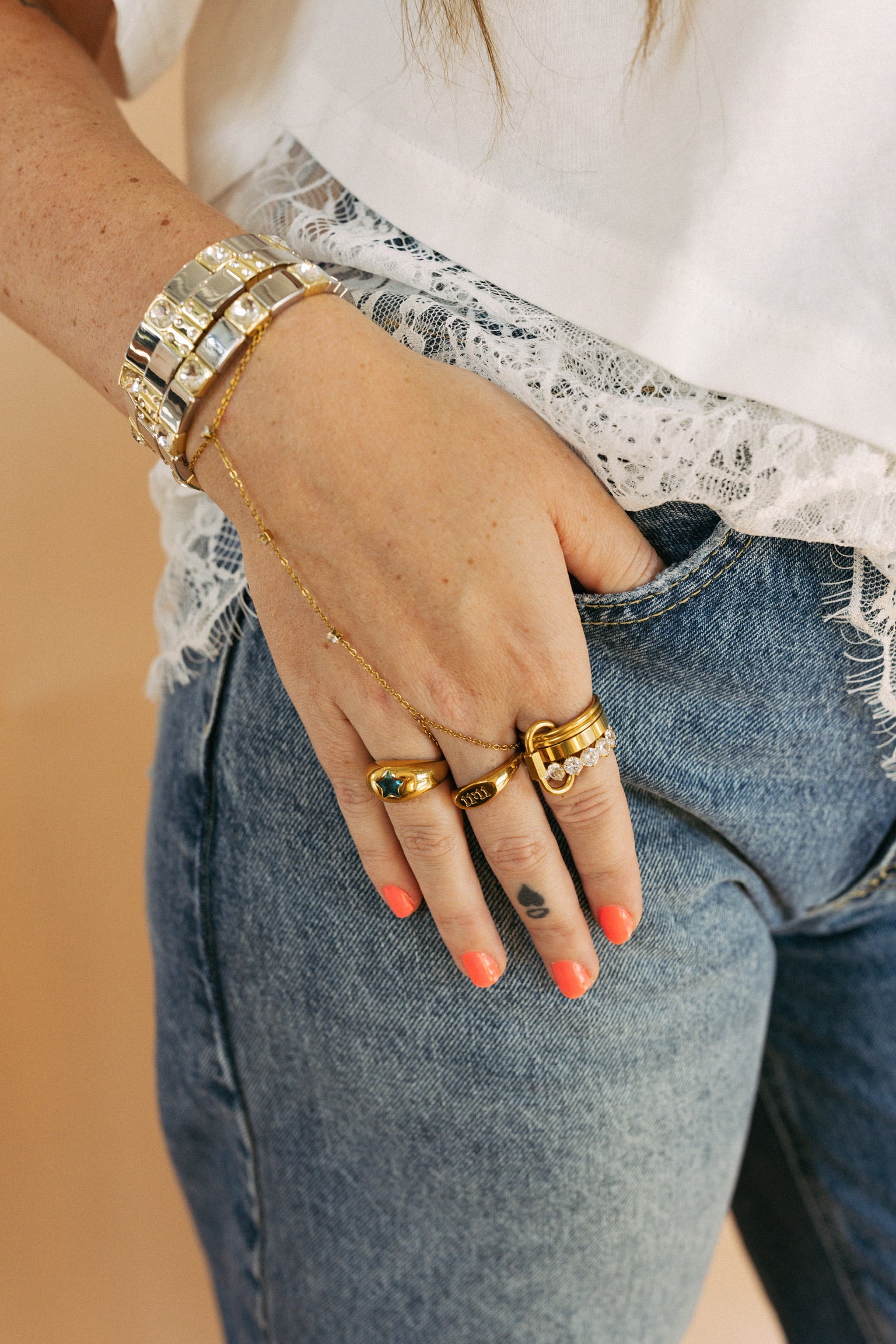 Crystal Stacked Ring