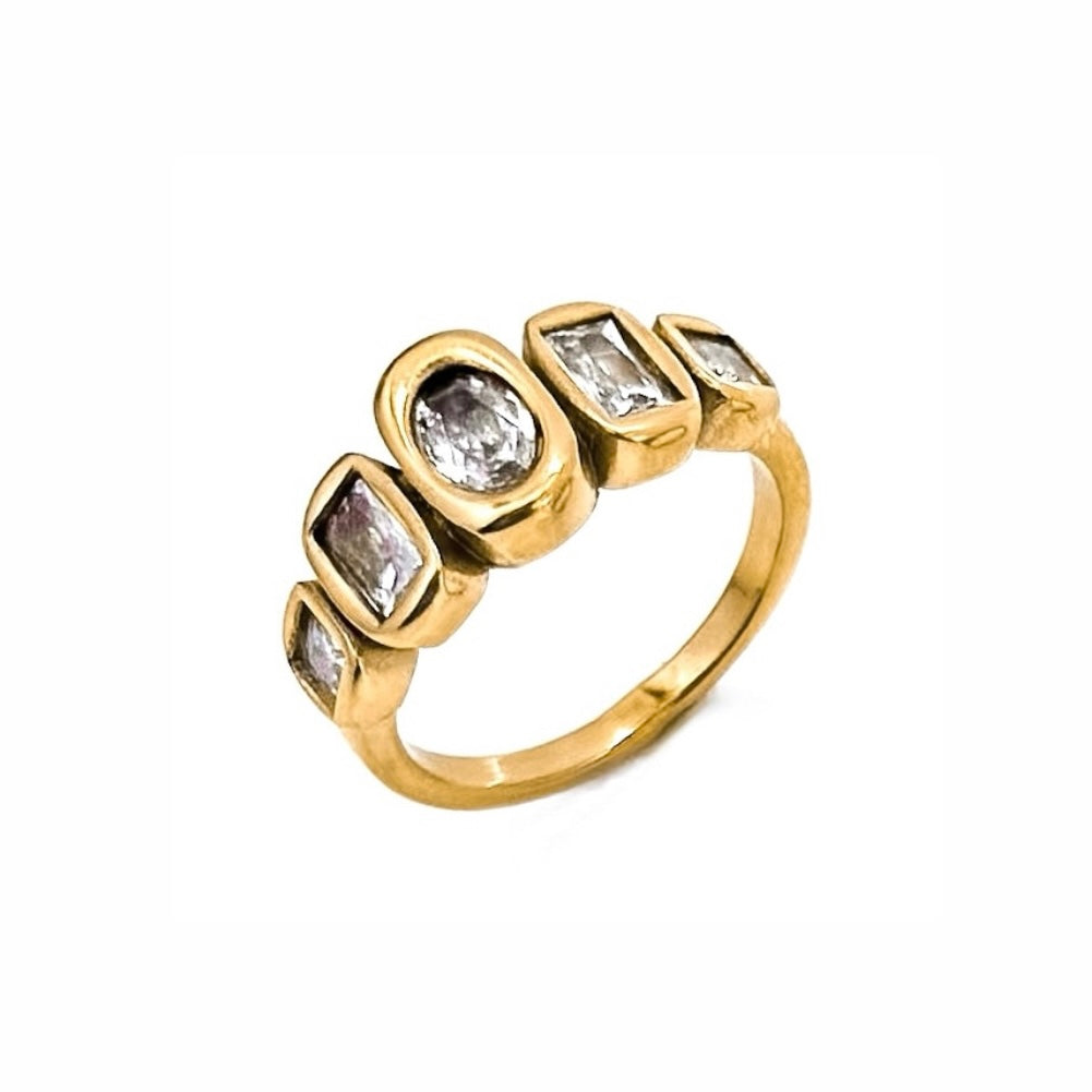 Rowan Bezel Crystal Ring