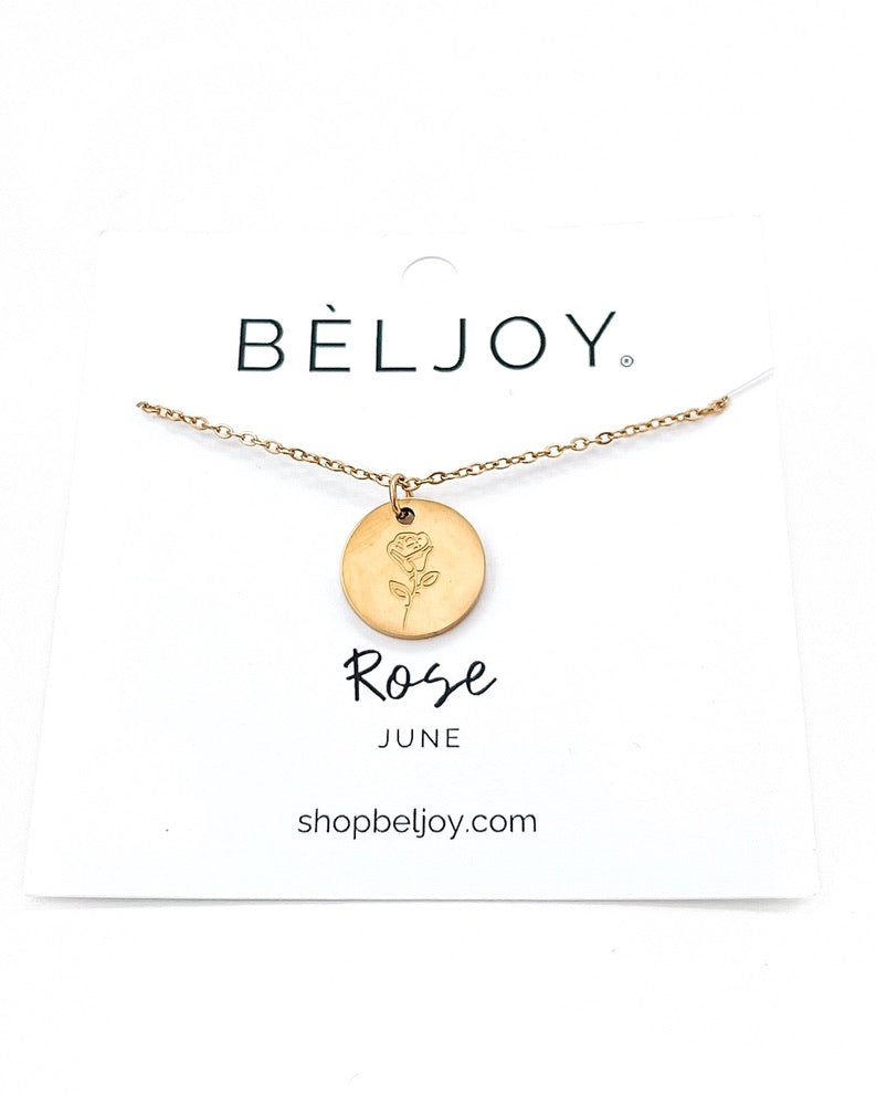 Birth Flower Necklace || Choose Month