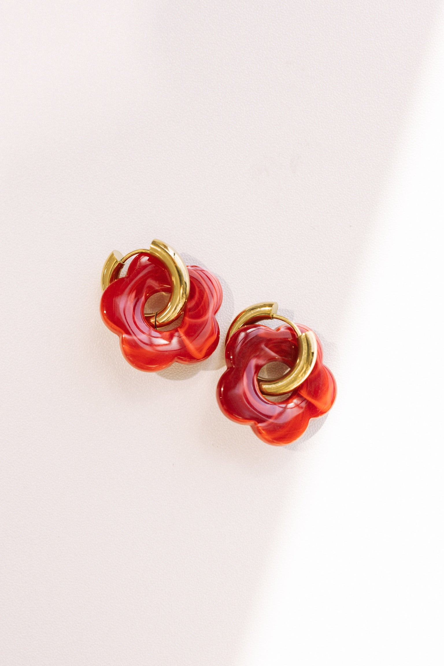 Color Me Daisy Hoop Earrings || Choose Color