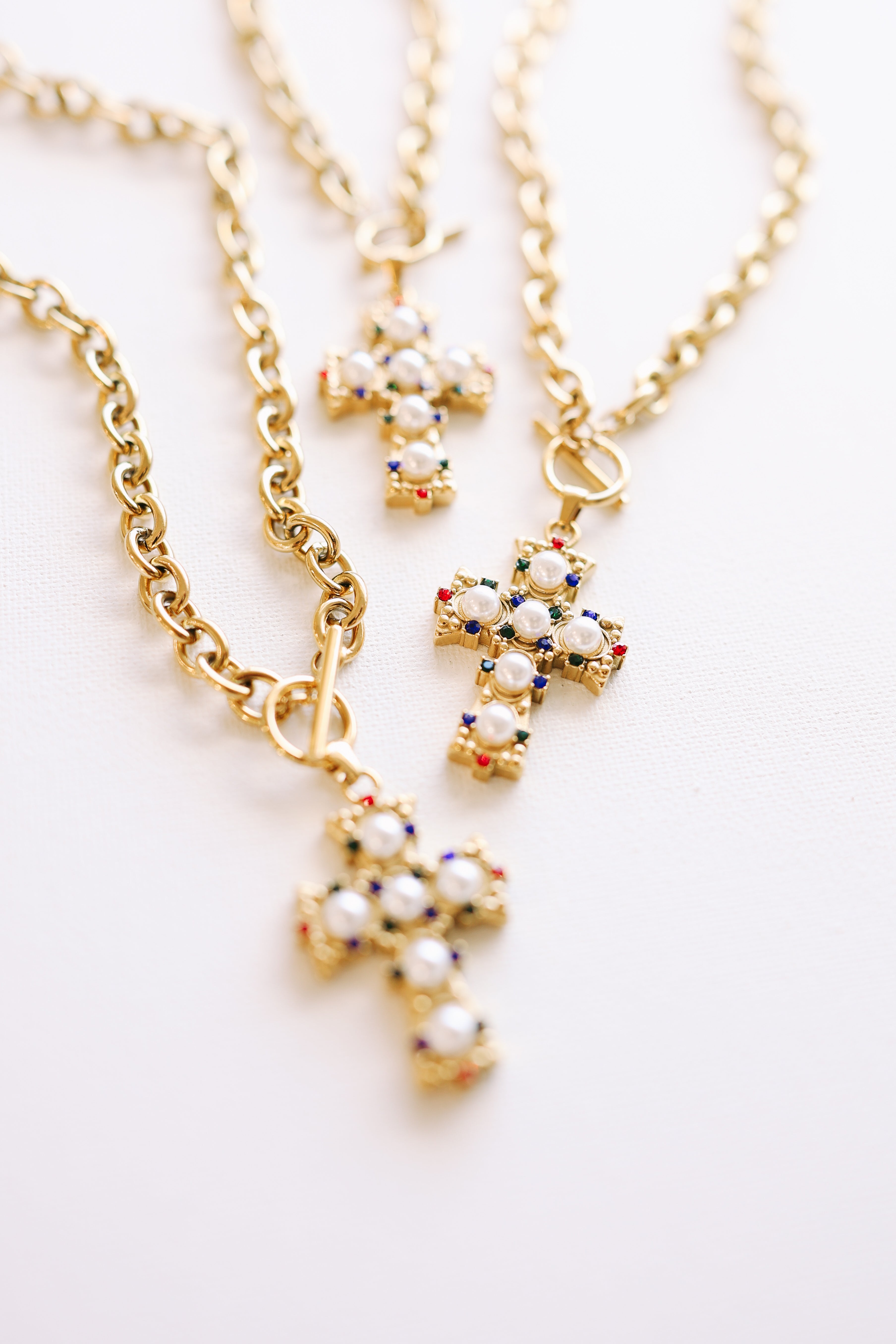 Mina Cross Pendant Necklace