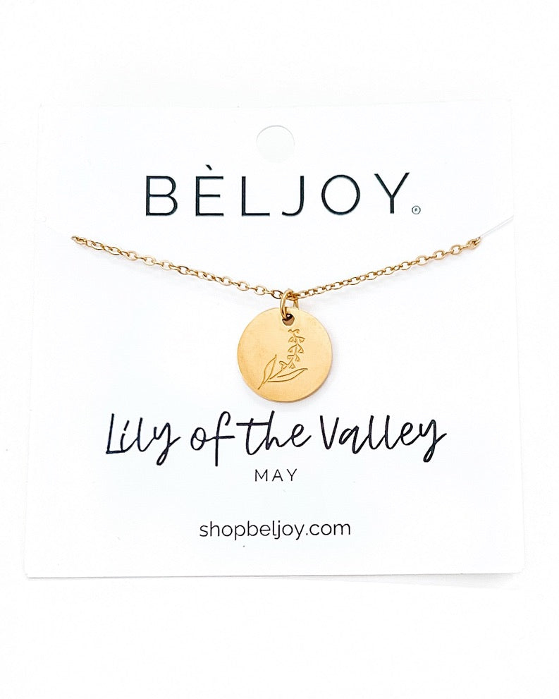 Birth Flower Necklace || Choose Month