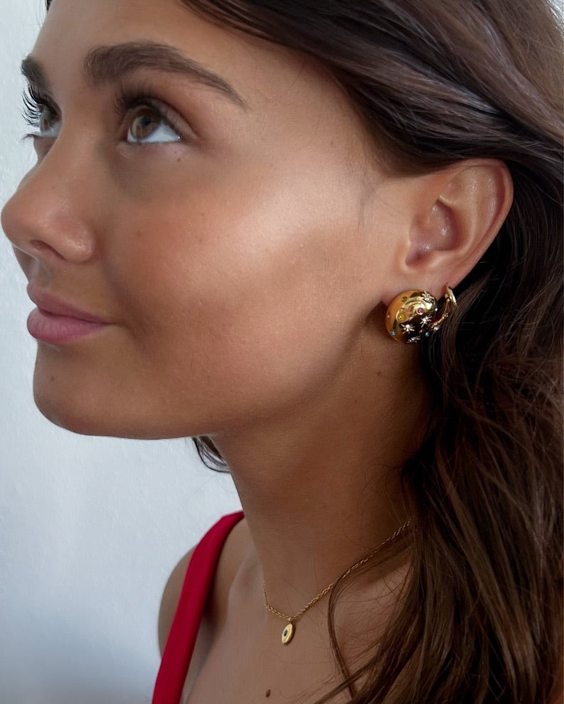 Etana Gemstone Stud Earrings