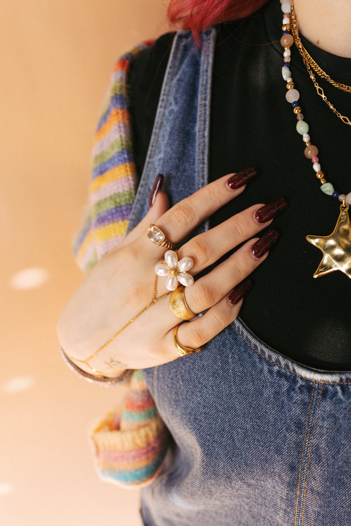 Gabriella Gold Hand Chain