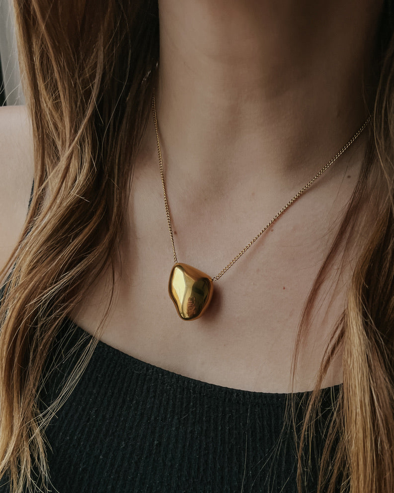 Tisha Gold Nugget Necklace