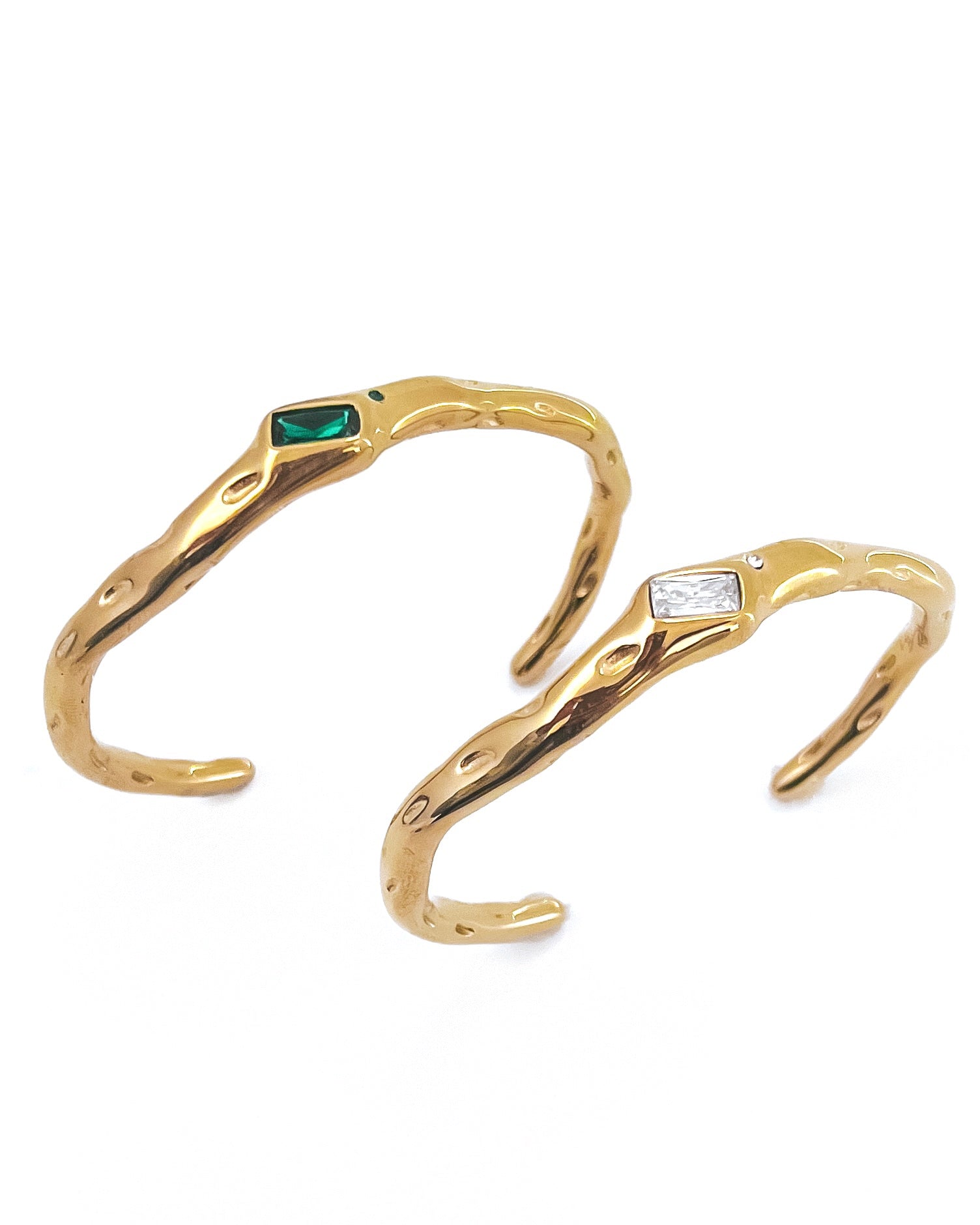 Burke Crystal Cuff Bracelet || Choose Color