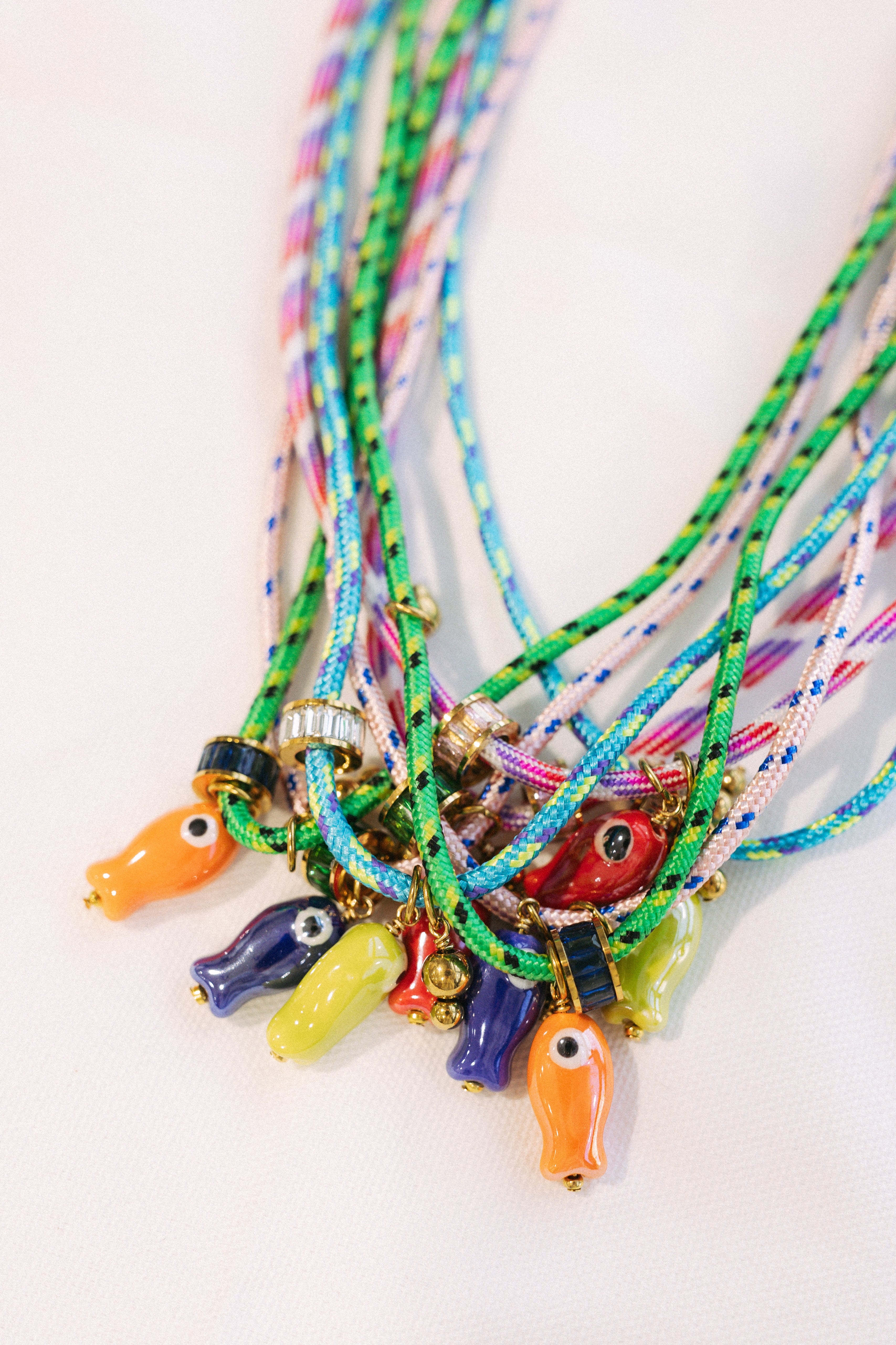 Under The Sea Cord Necklace - Turquoise