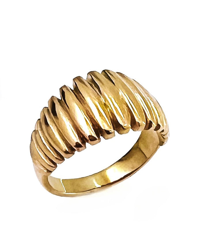 Roark Textured Statement Ring || Choose Color
