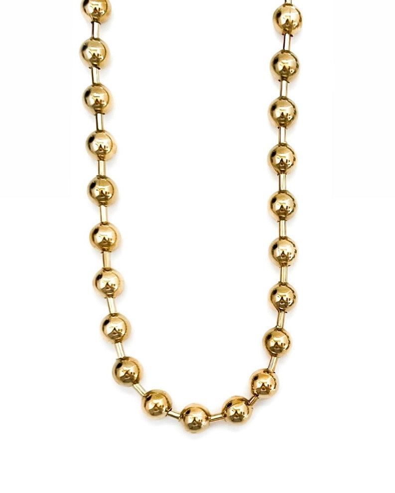 Barbara Beaded Gold Silver Necklace