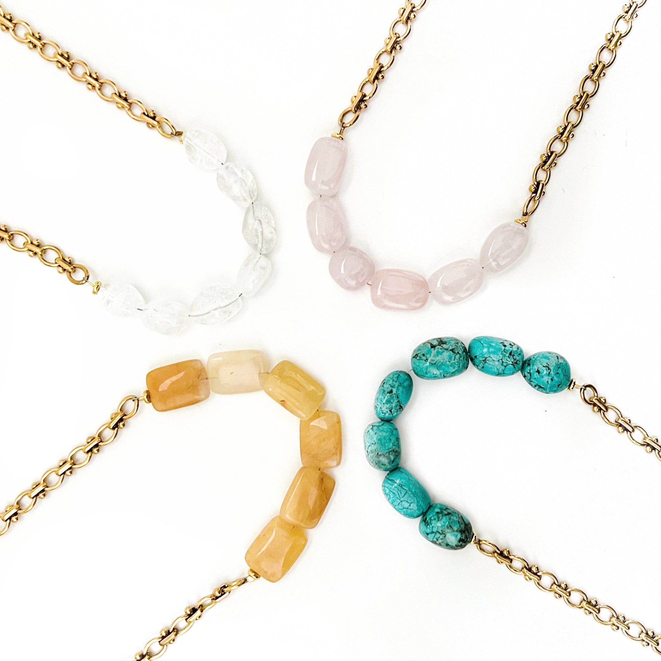 Chanler Beaded Chain Necklace || Choose Style