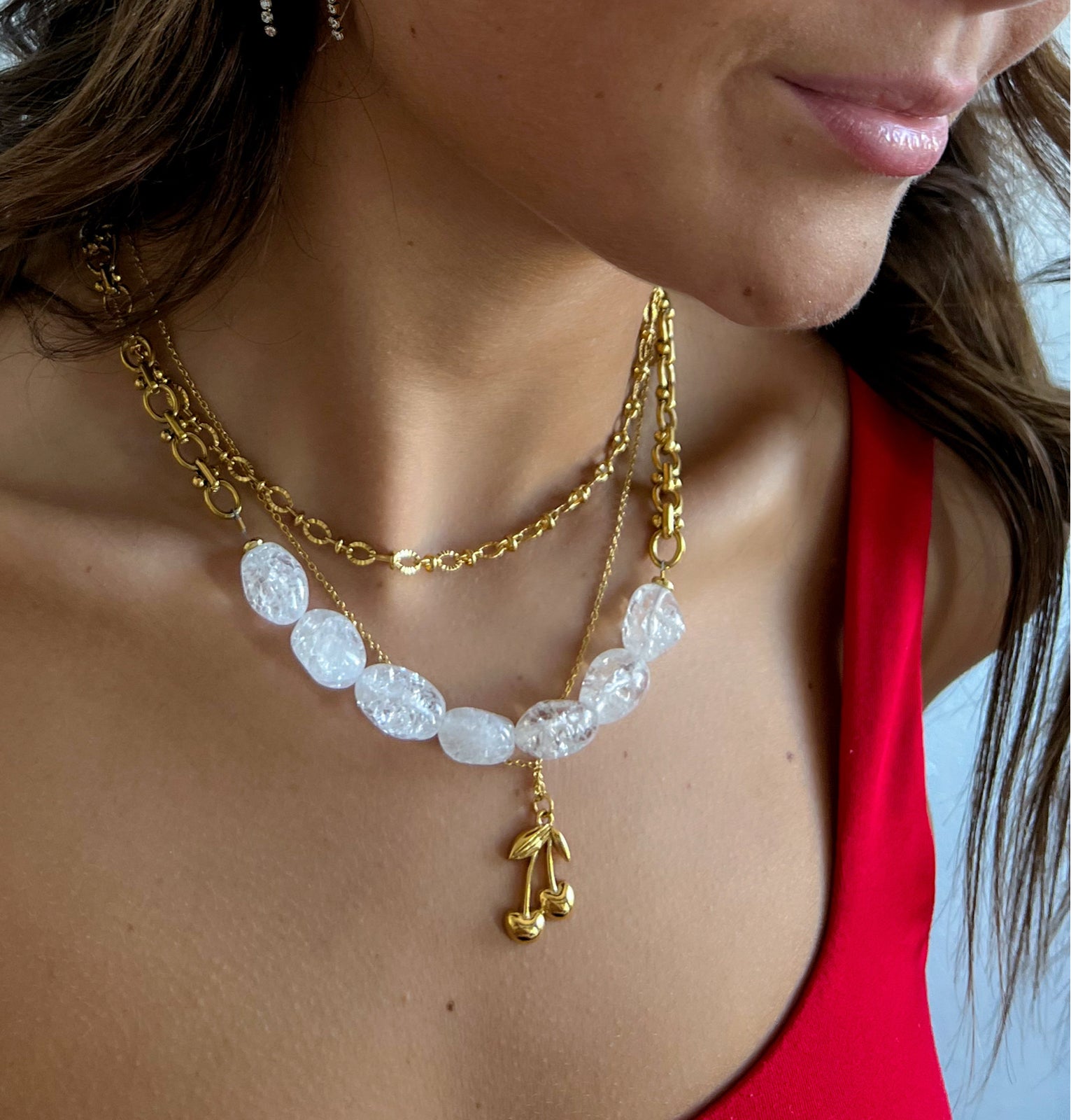 Charlotte Gold Layering Chain Necklace || Choose Length