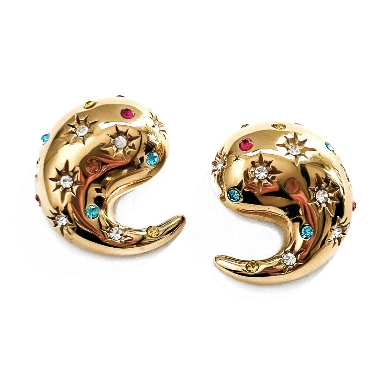 Etana Gemstone Stud Earrings