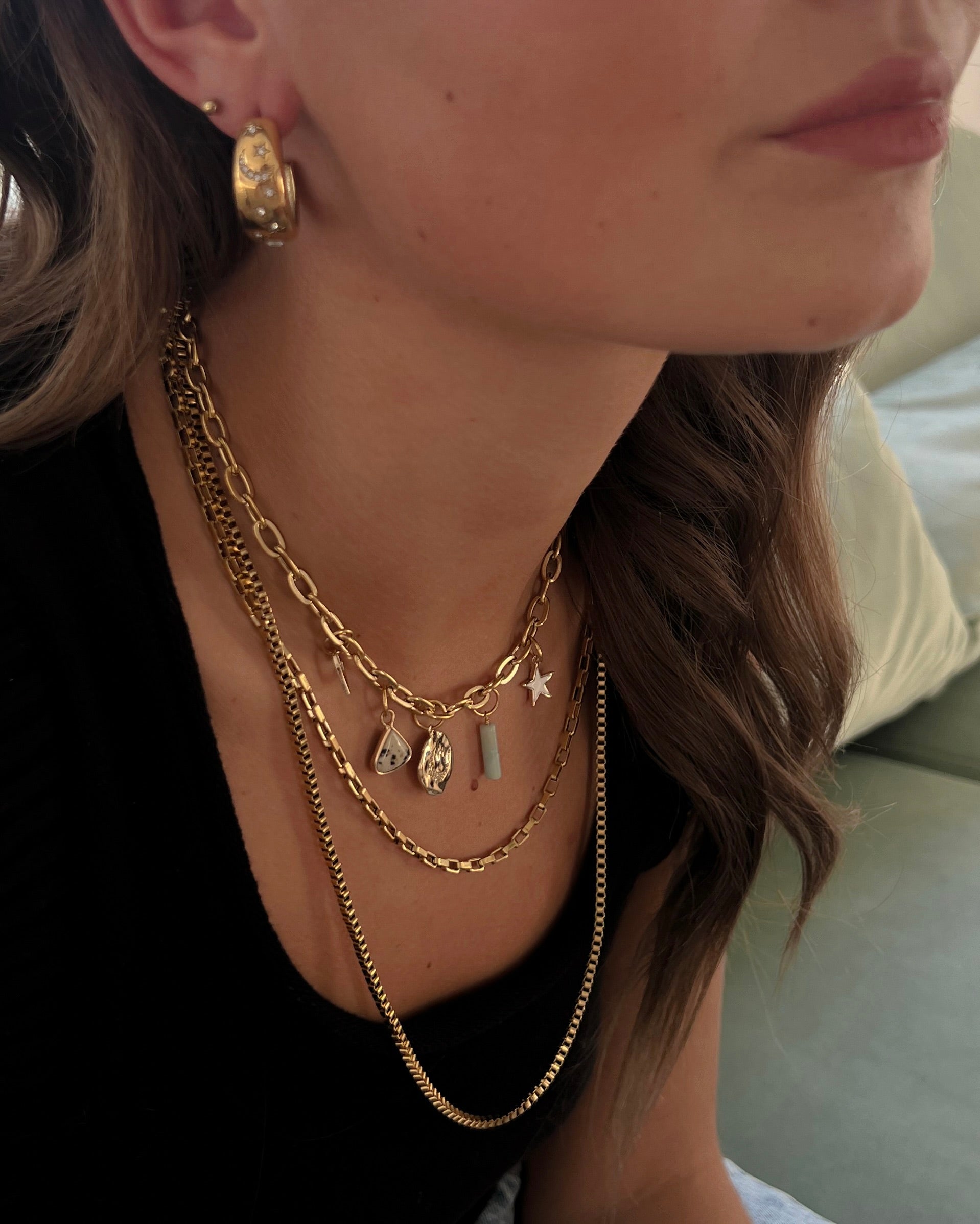 Adeline Gold Chain Necklace || Choose Length