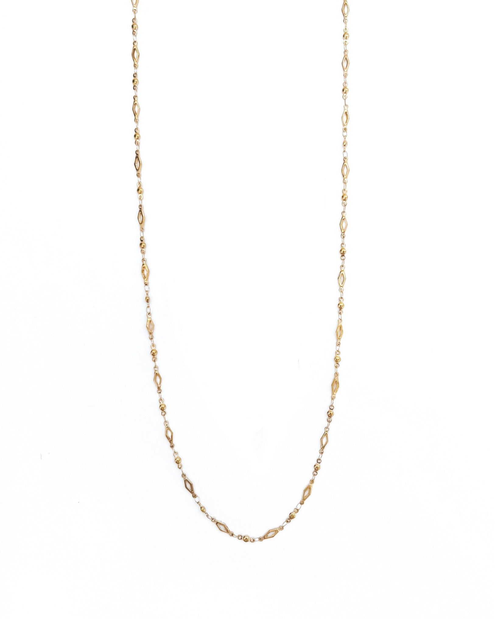 Merida Long Fancy Link Chain Necklace || Choose Style