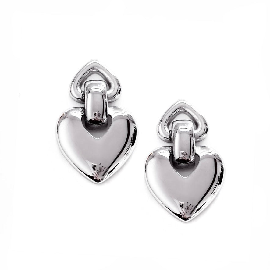 Emely Heart Drop Earrings