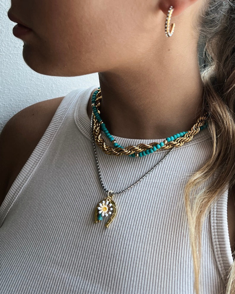 Shay Dainty Chain Charm Necklace || Choose Color