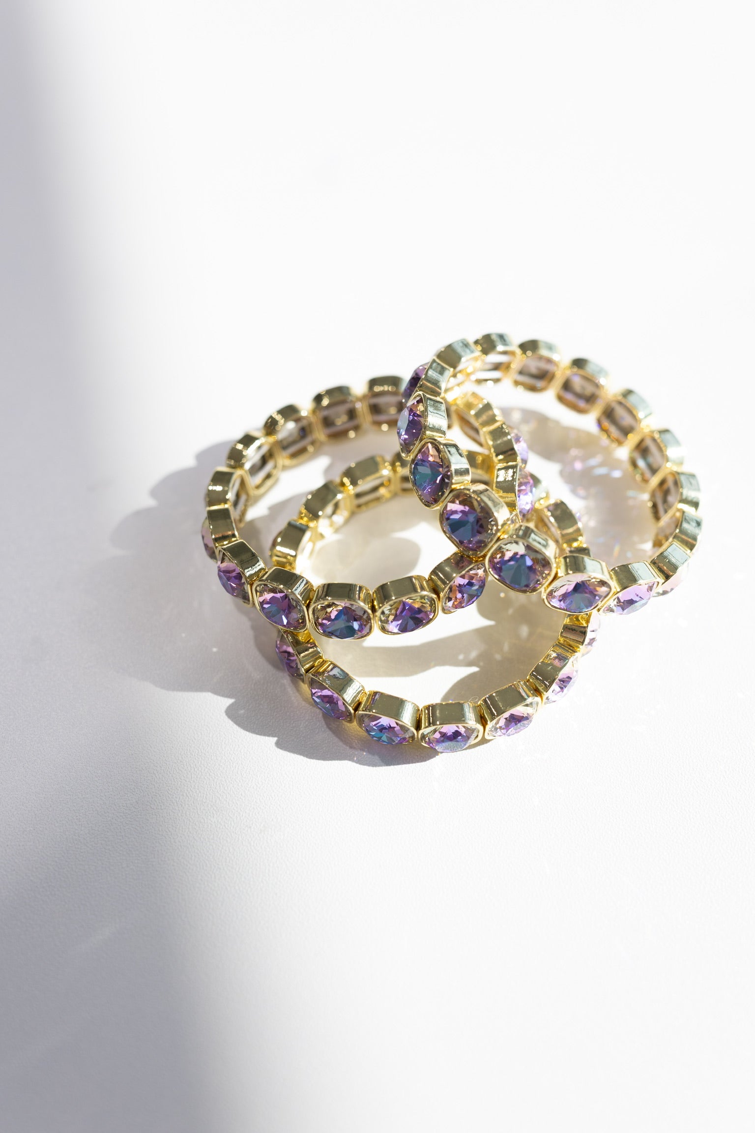 Lila Crystal Bracelet || Choose Color