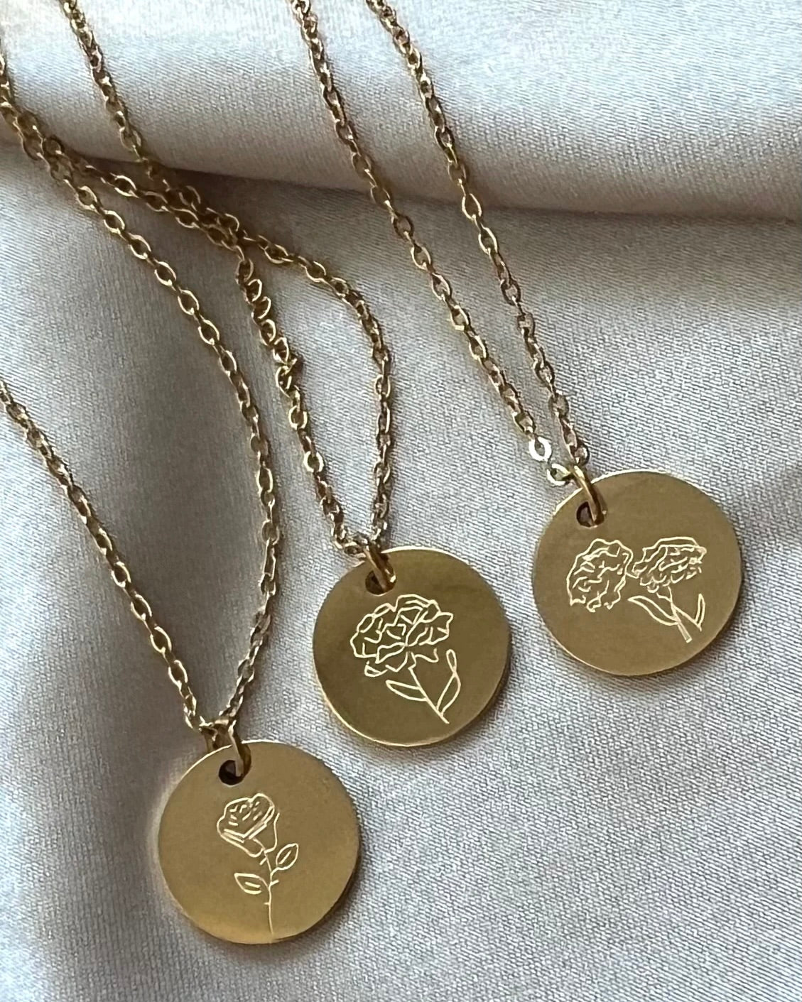 Birth Flower Necklace || Choose Month