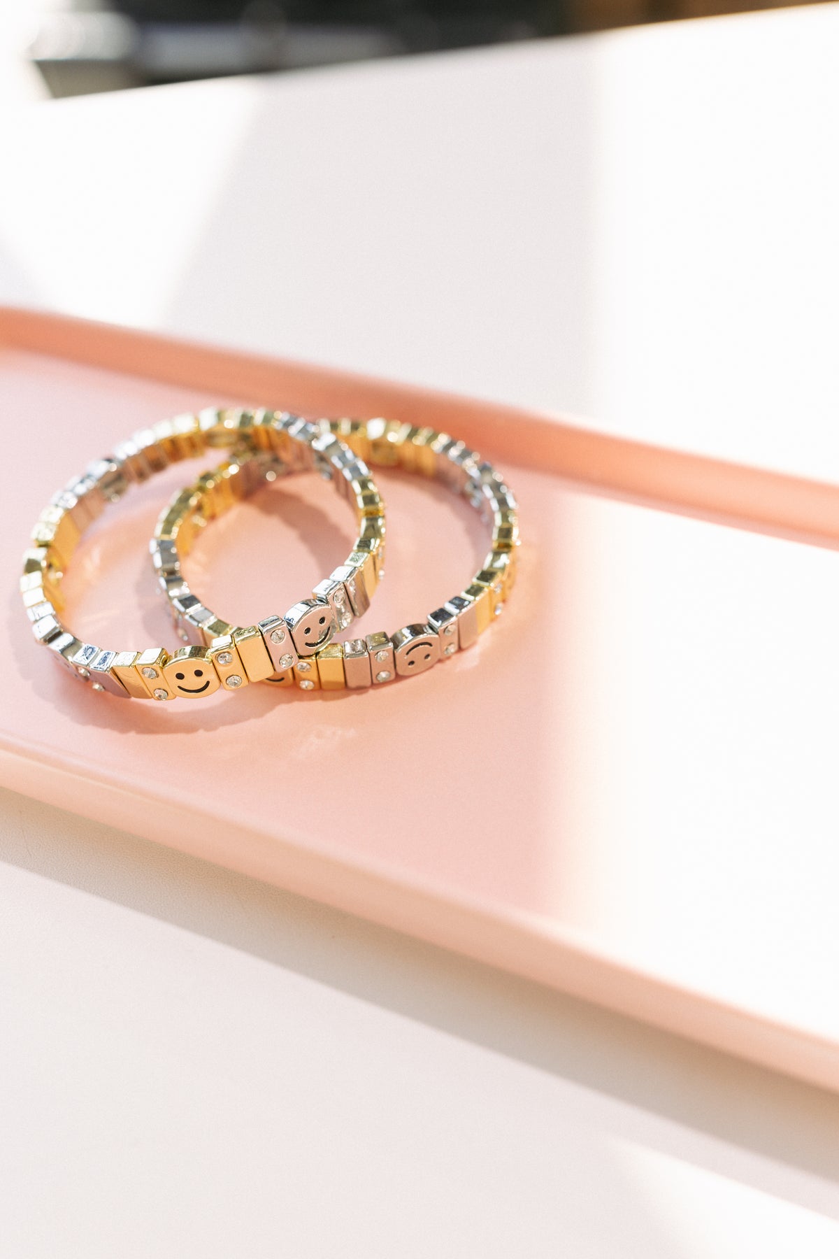 Lulu Stretch Bracelet - Smiley Face