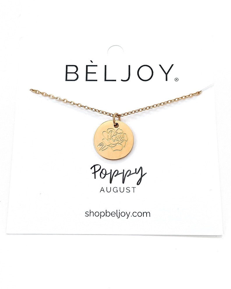 Birth Flower Necklace || Choose Month
