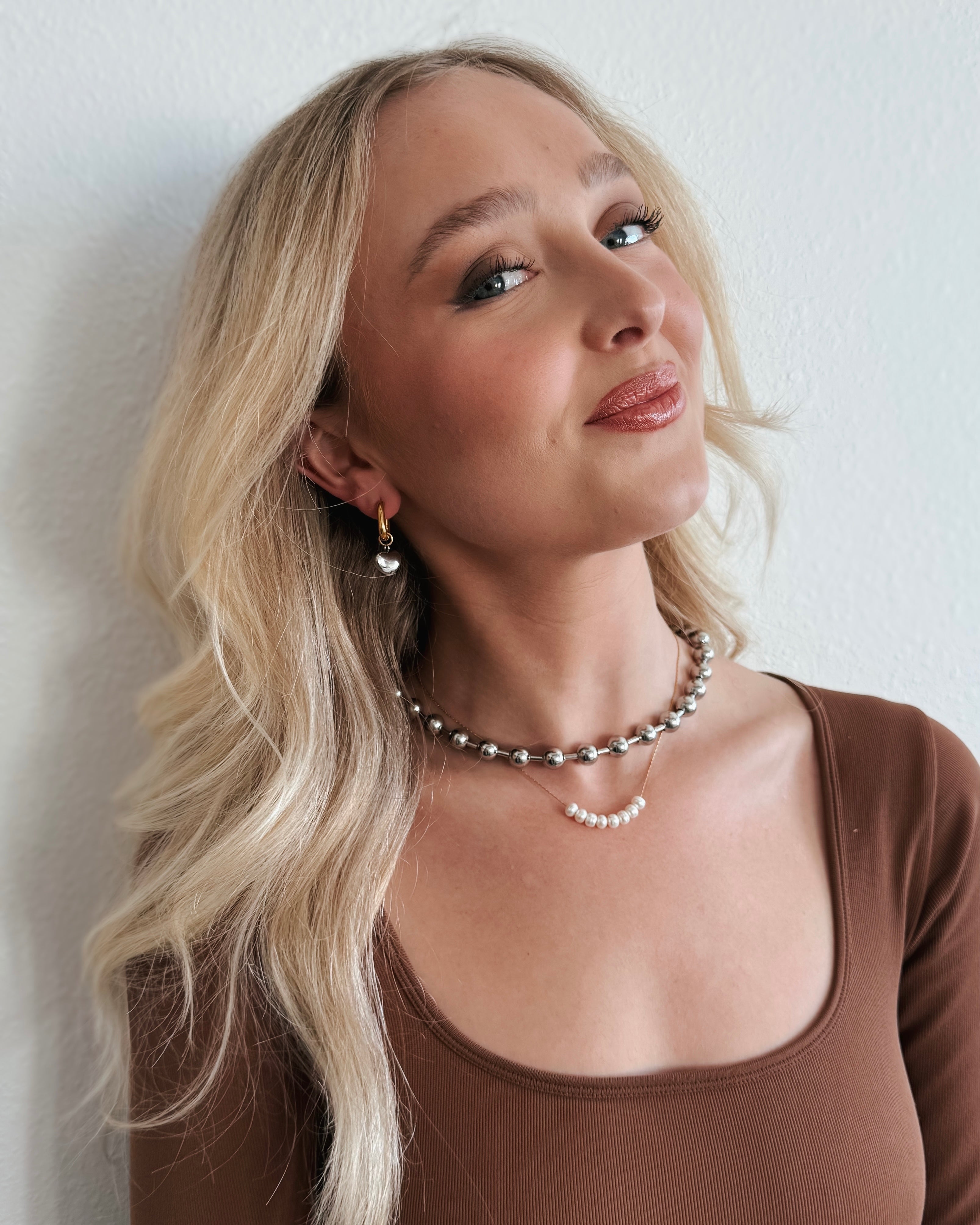 Barbara Beaded Gold Silver Necklace