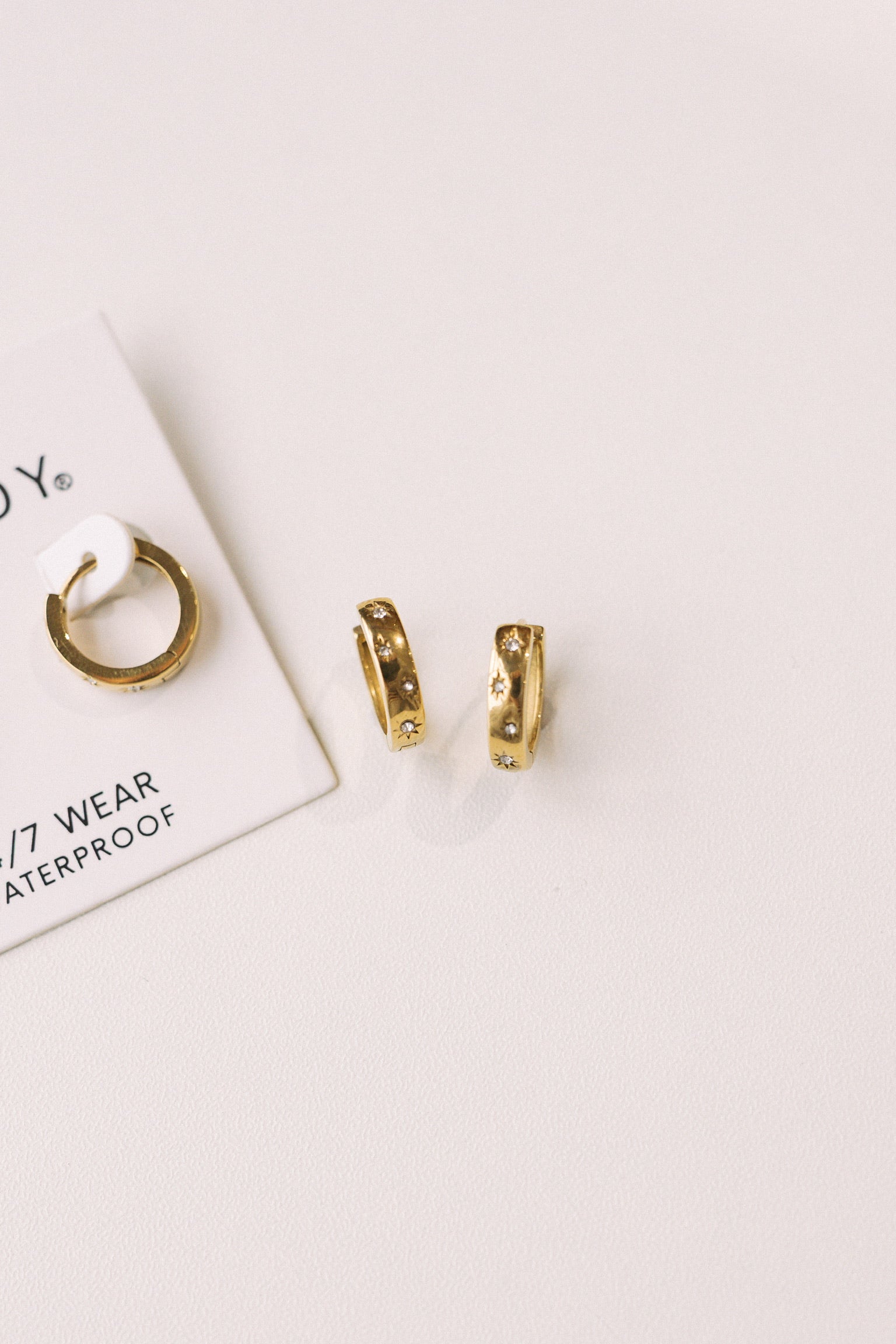 Libby Crystal Hoop Earrings