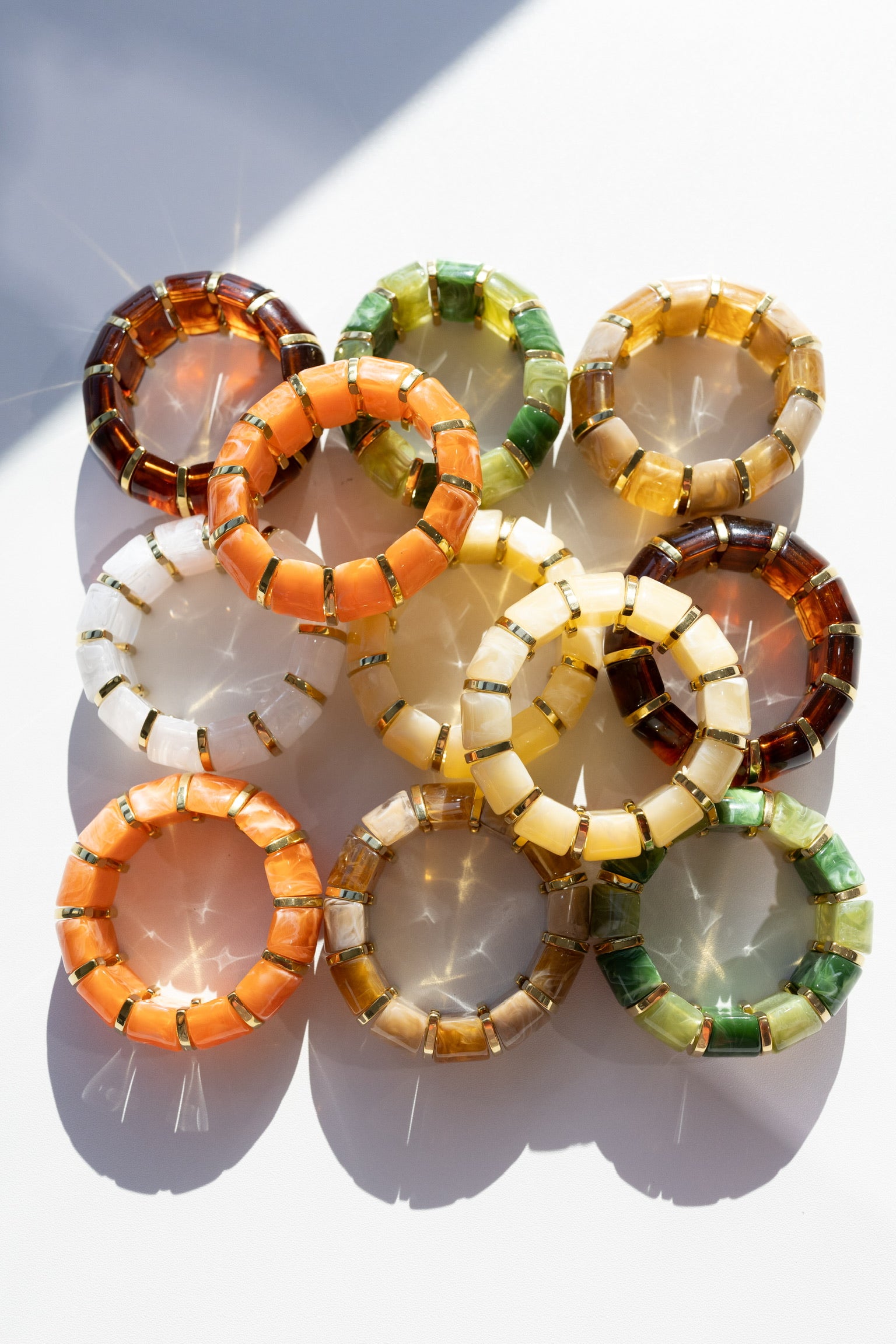 Bibi Stretch Bracelet - Light Brown