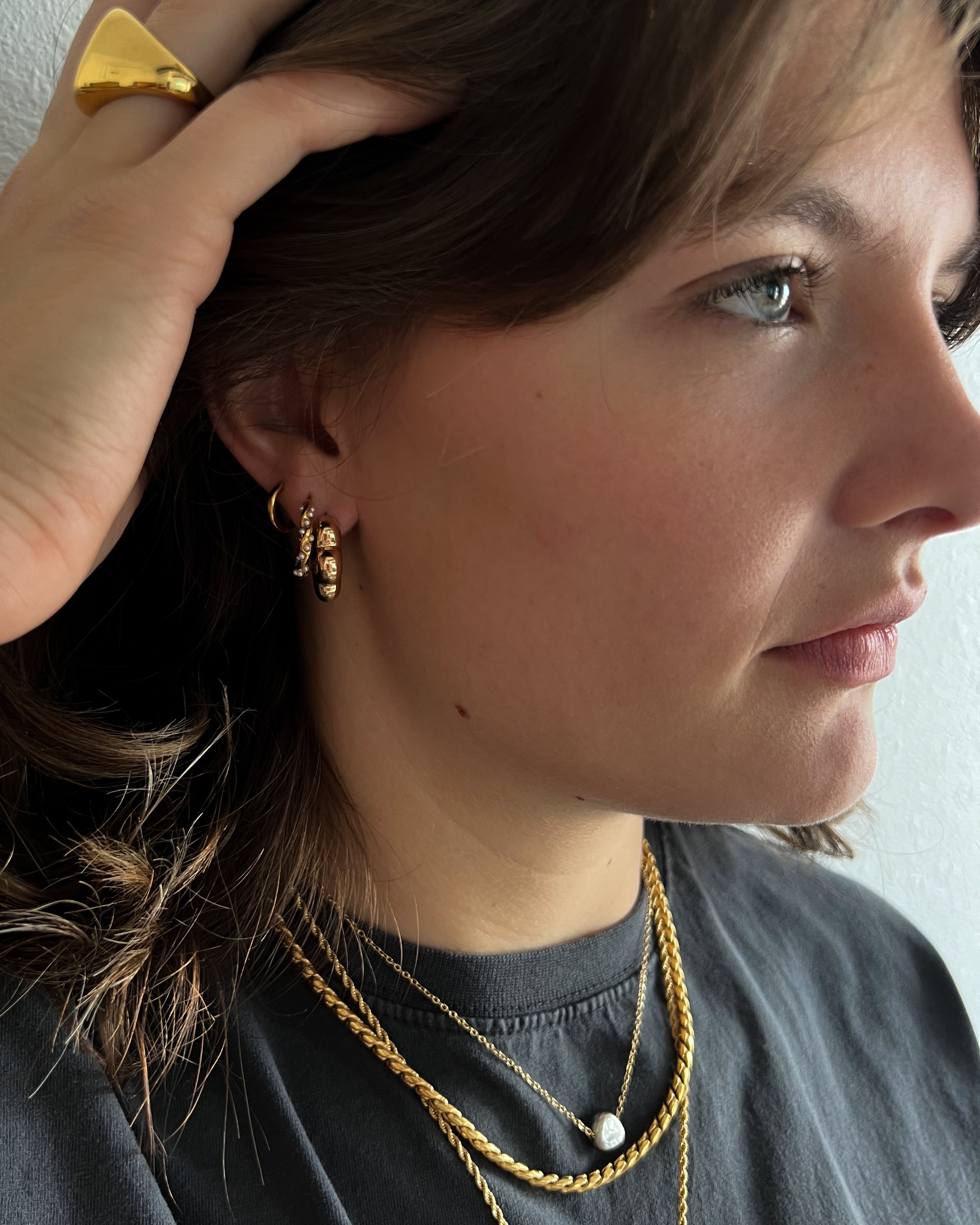 Margo Gold Rope Chain Necklace