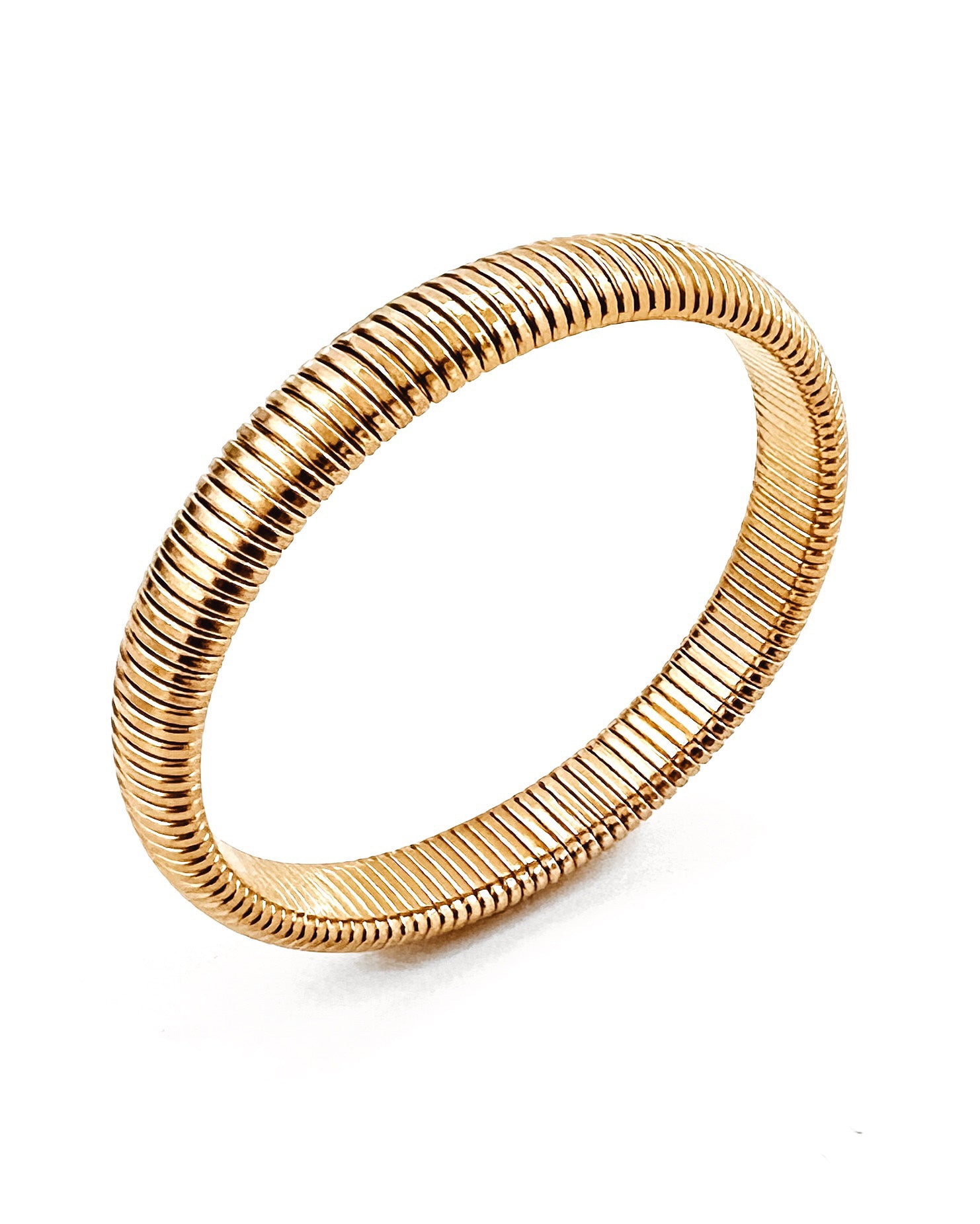 Baia Thin Coil Bangle Bracelet || Choose Color