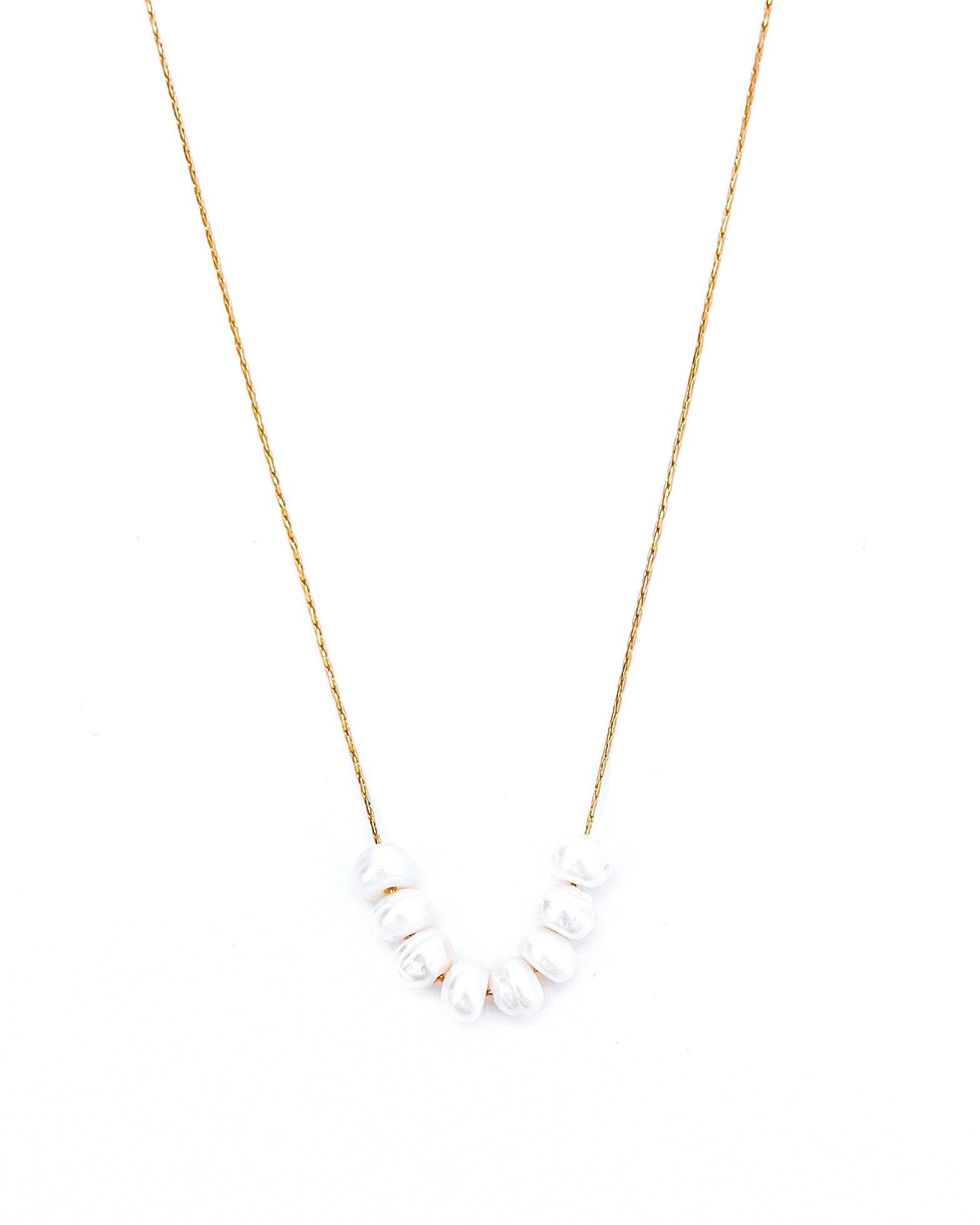 Pearly Beaded Necklace