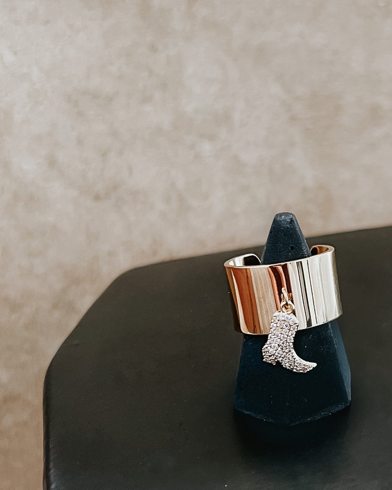 Howdy Boot Charm Ring