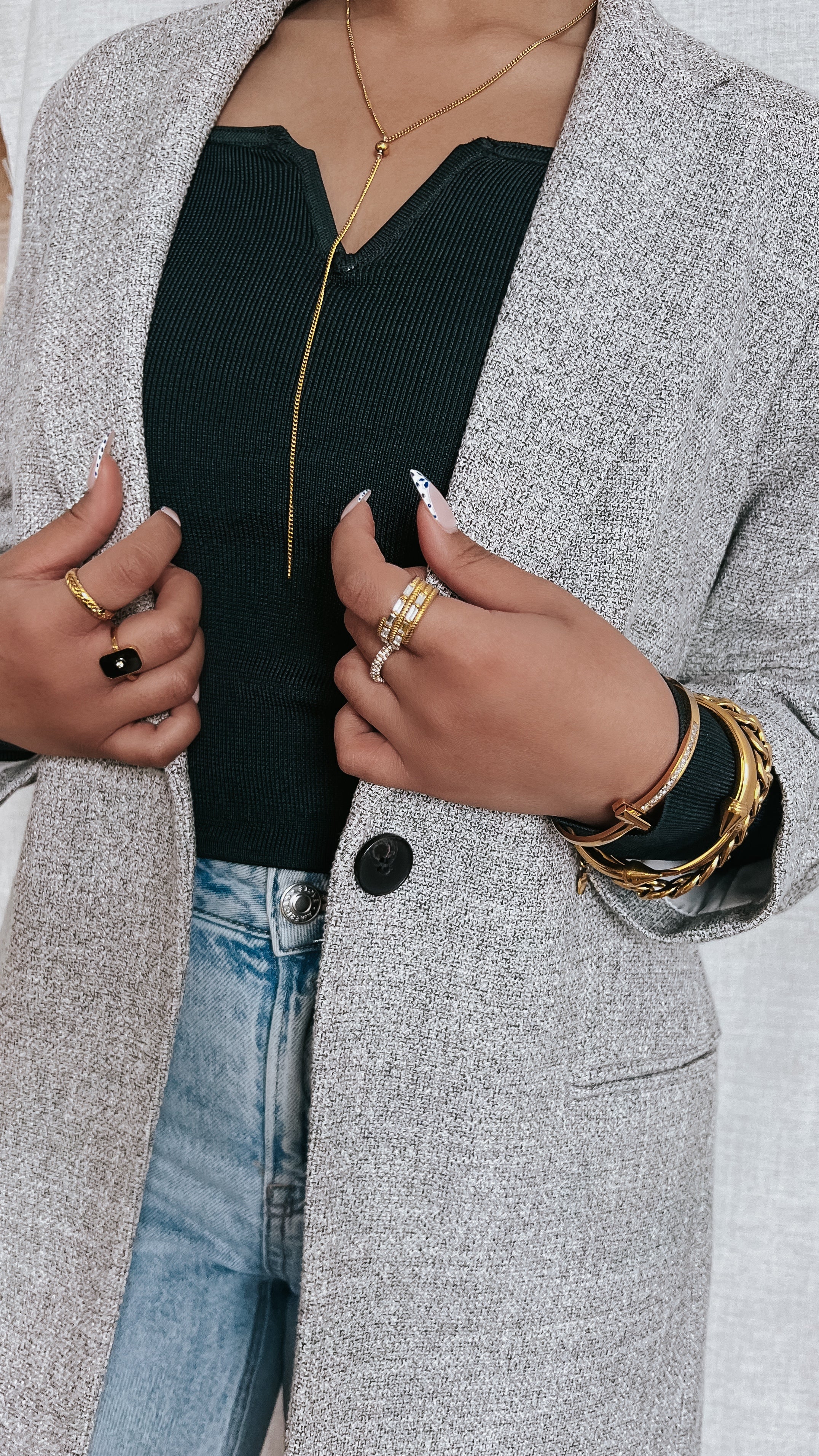 Sahara Dainty Lariat Necklace