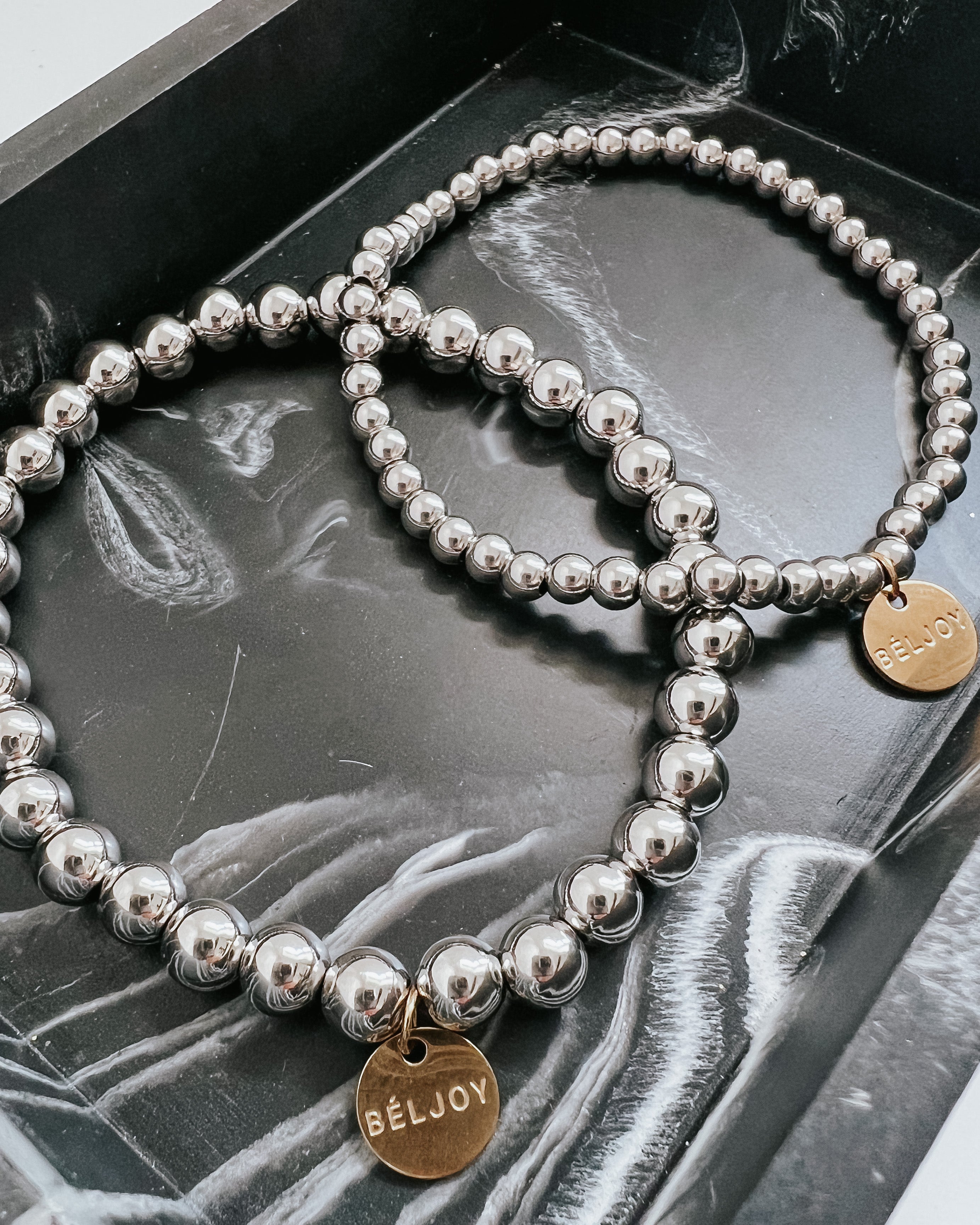 Billy Silver Bead Bracelet || Choose Style