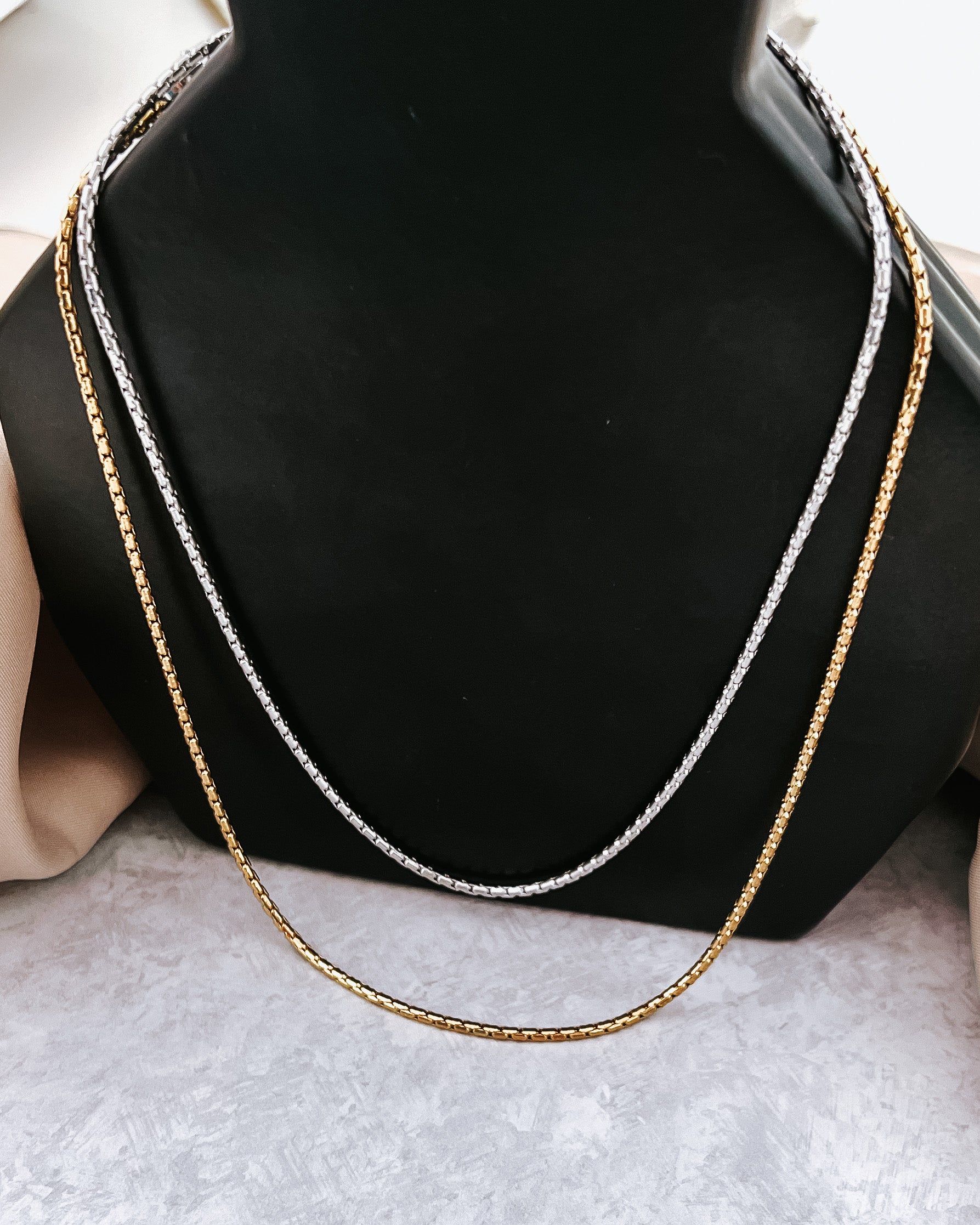 Pendalton Dainty Layering Necklace || Choose Length + Color