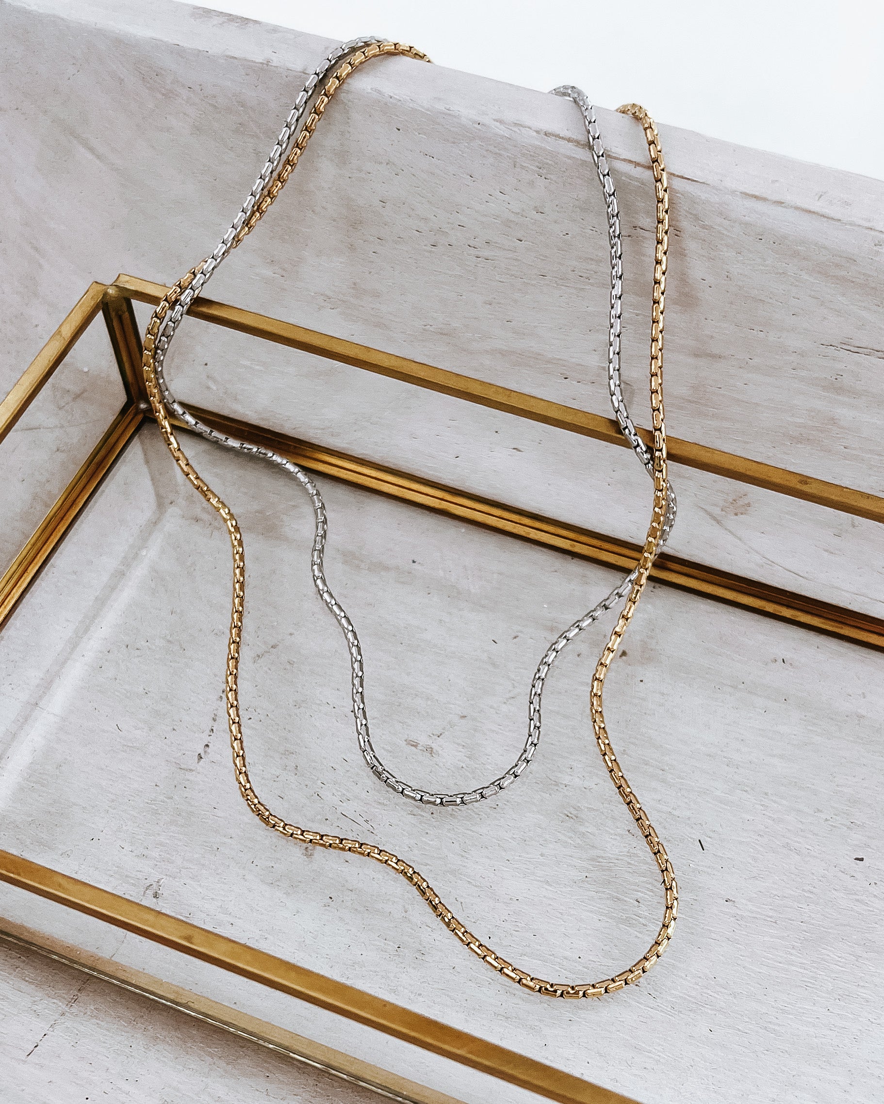 Pendalton Dainty Layering Necklace || Choose Length + Color