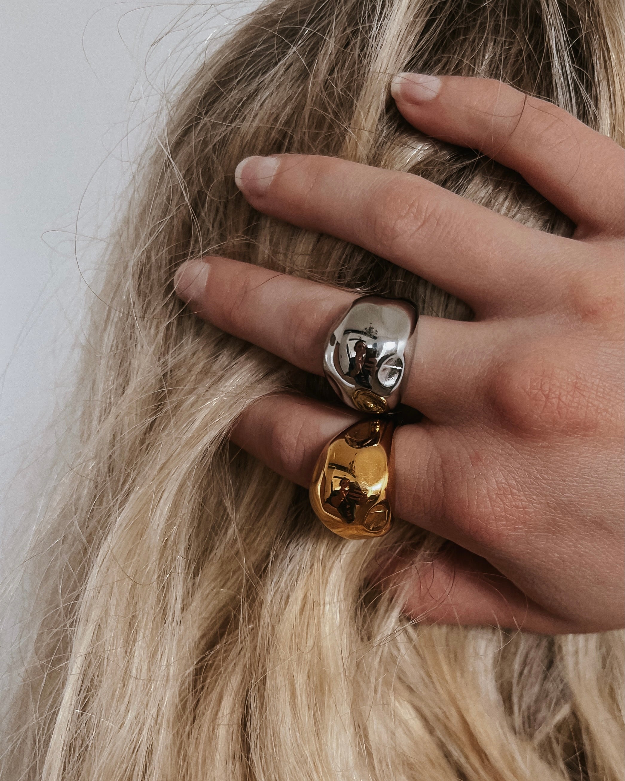 Remington Bold Statement Ring Gold and Silver