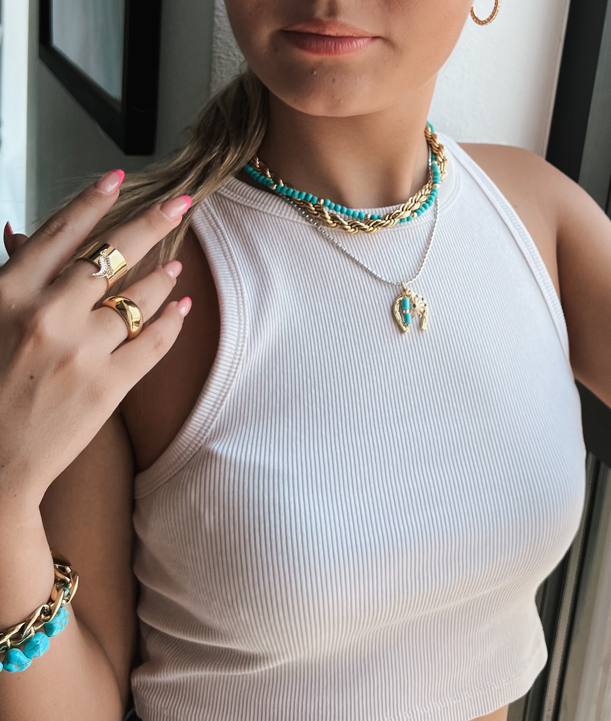 Shay Dainty Chain Charm Necklace || Choose Color