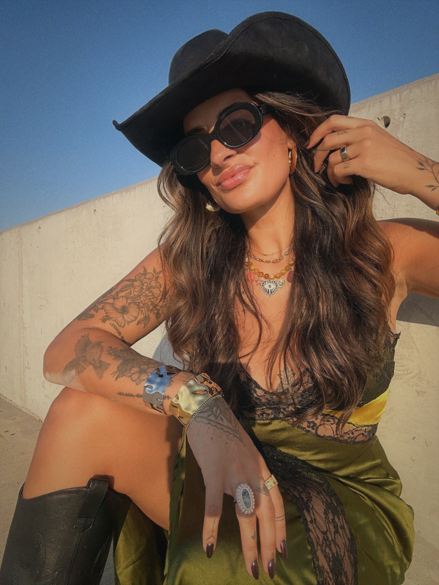 Billie Wave Gold Silver Cuff Bracelet || Choose Color