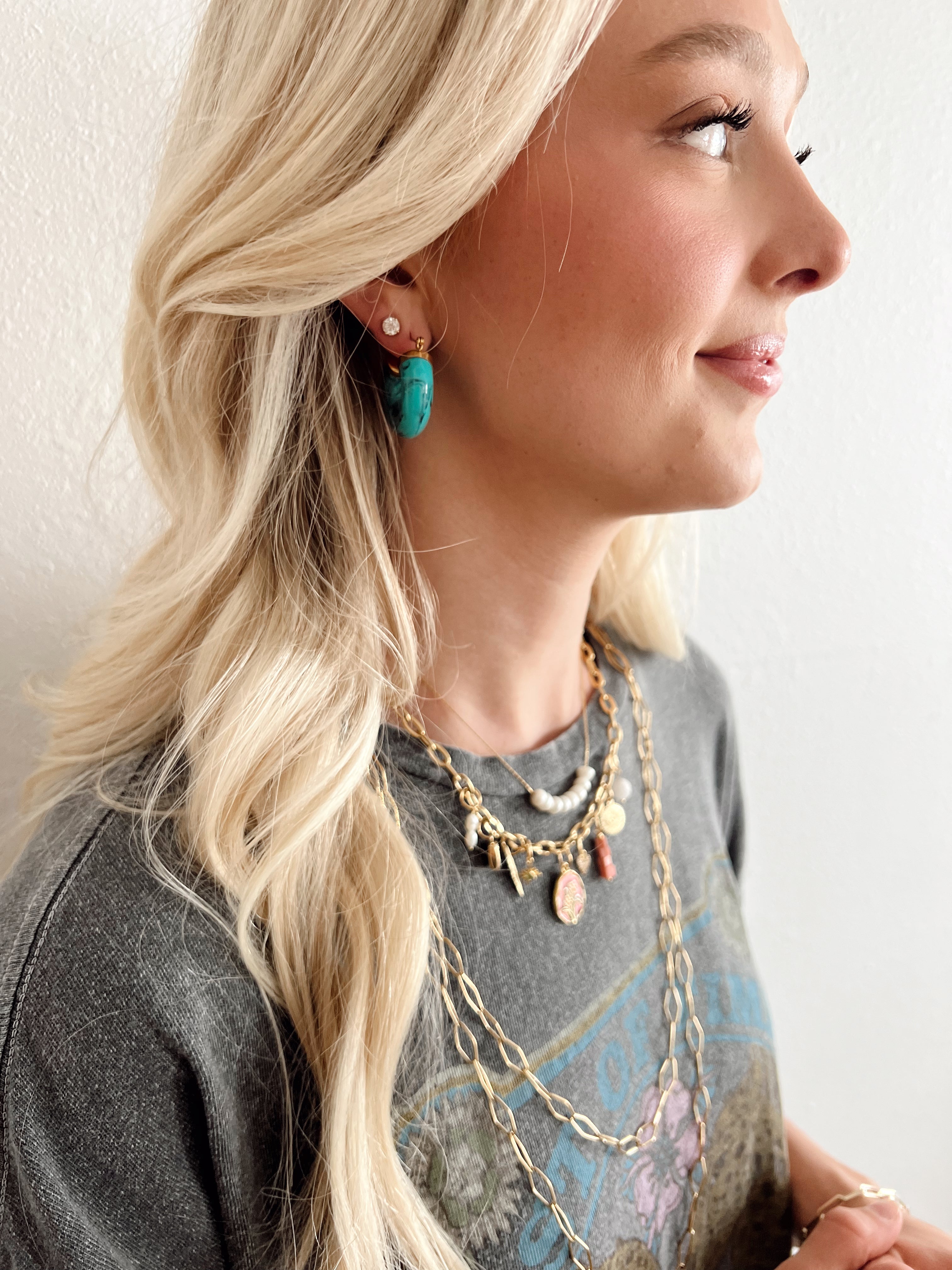 Ellbelle Chunky Acrylic Earring Hoops || Choose Color