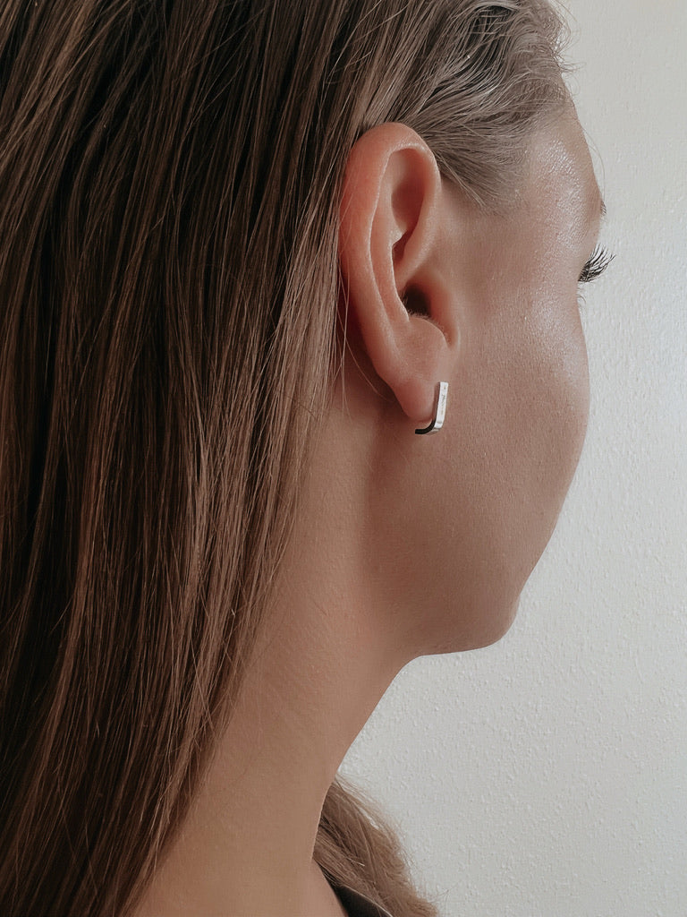 Oxidized Safety Pin Earrings – J&CO Jewellery