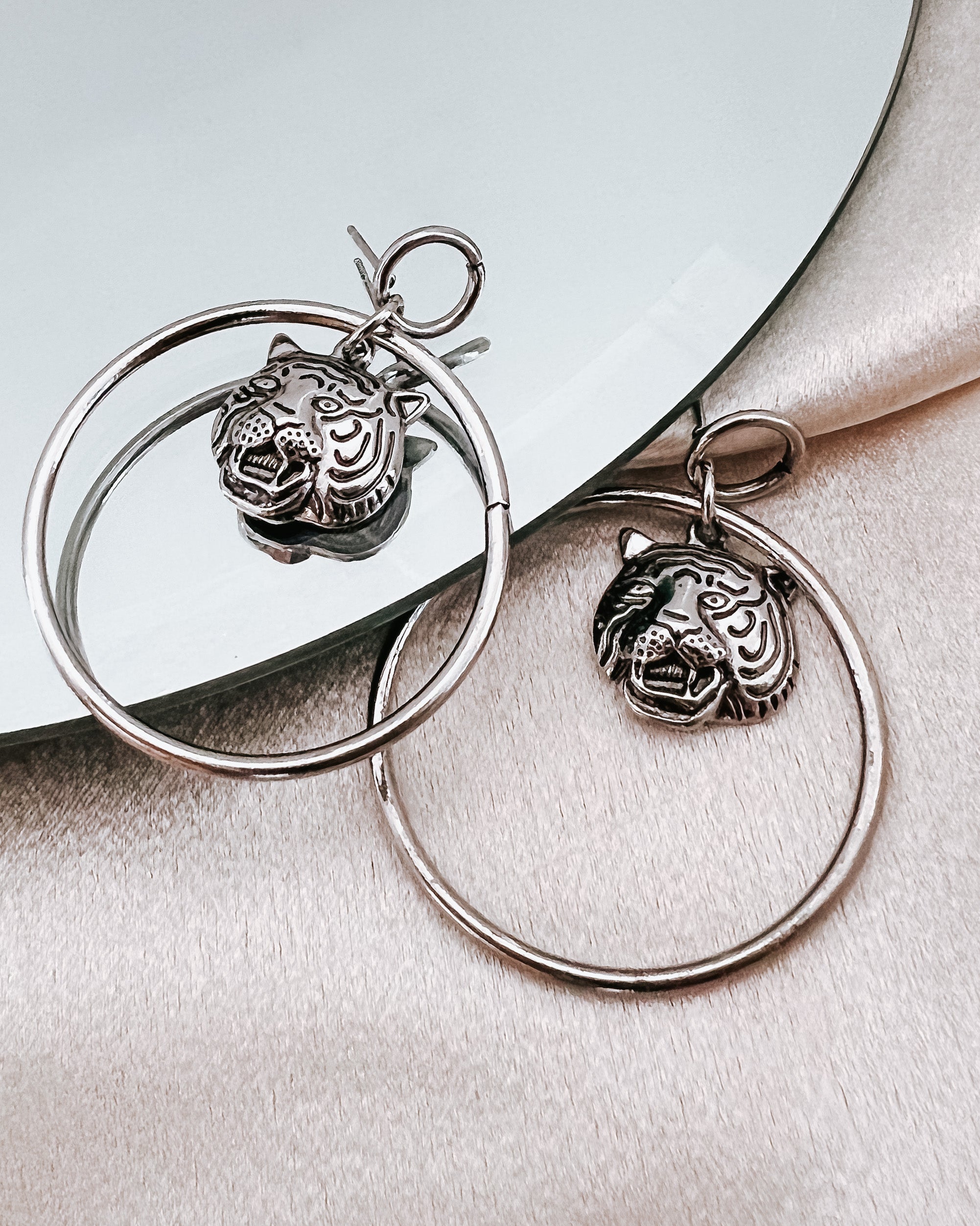 Evans Tiger Stud Earrings