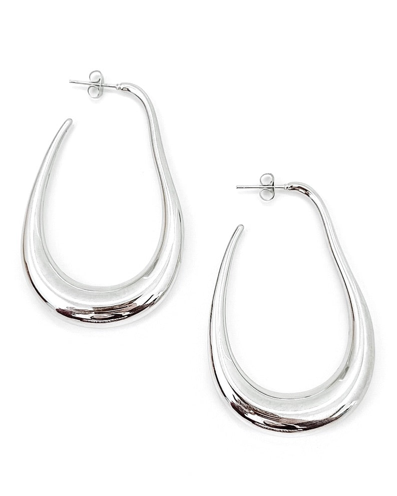 Edfina Large Hoop Earrings || Choose Color