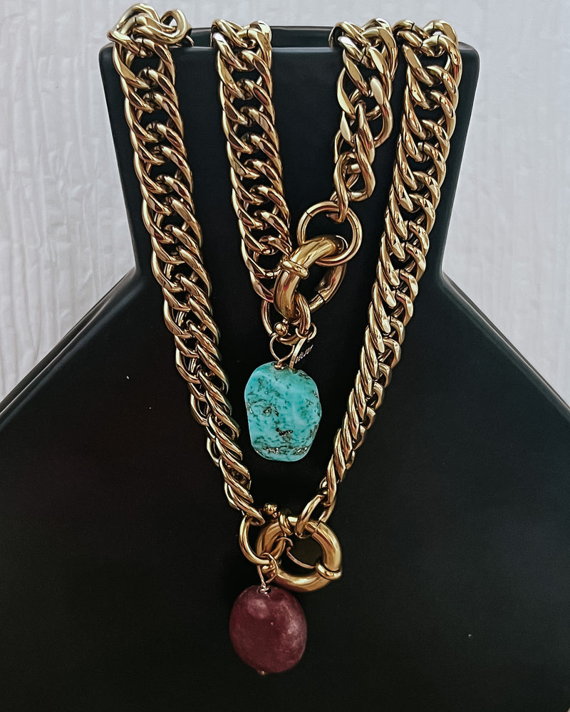 Mandy Cuban Chain Necklace