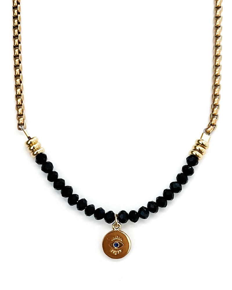 Wrenly Beaded Charm Necklace || Choose Color