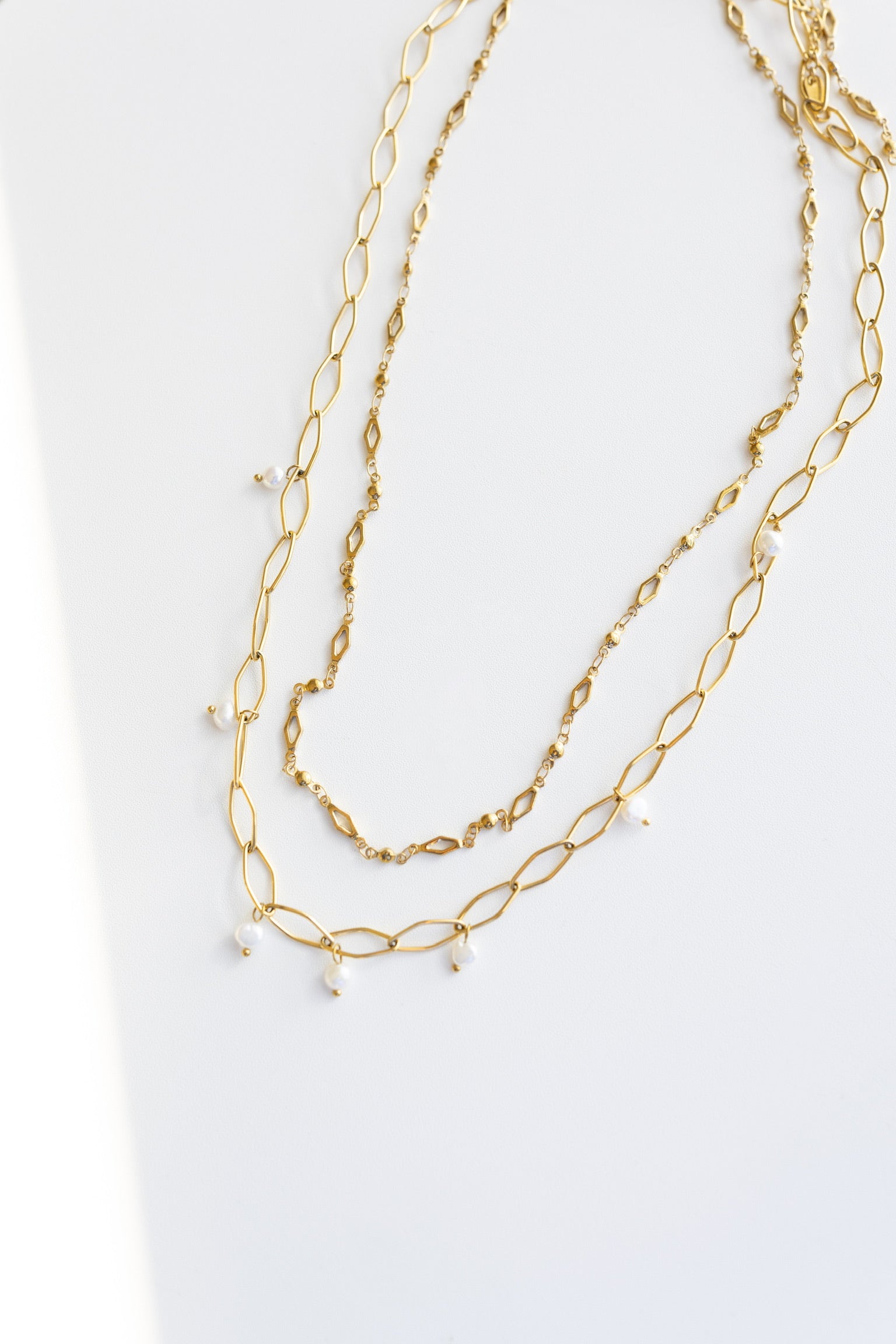 Loreal Layered Pearl Necklace