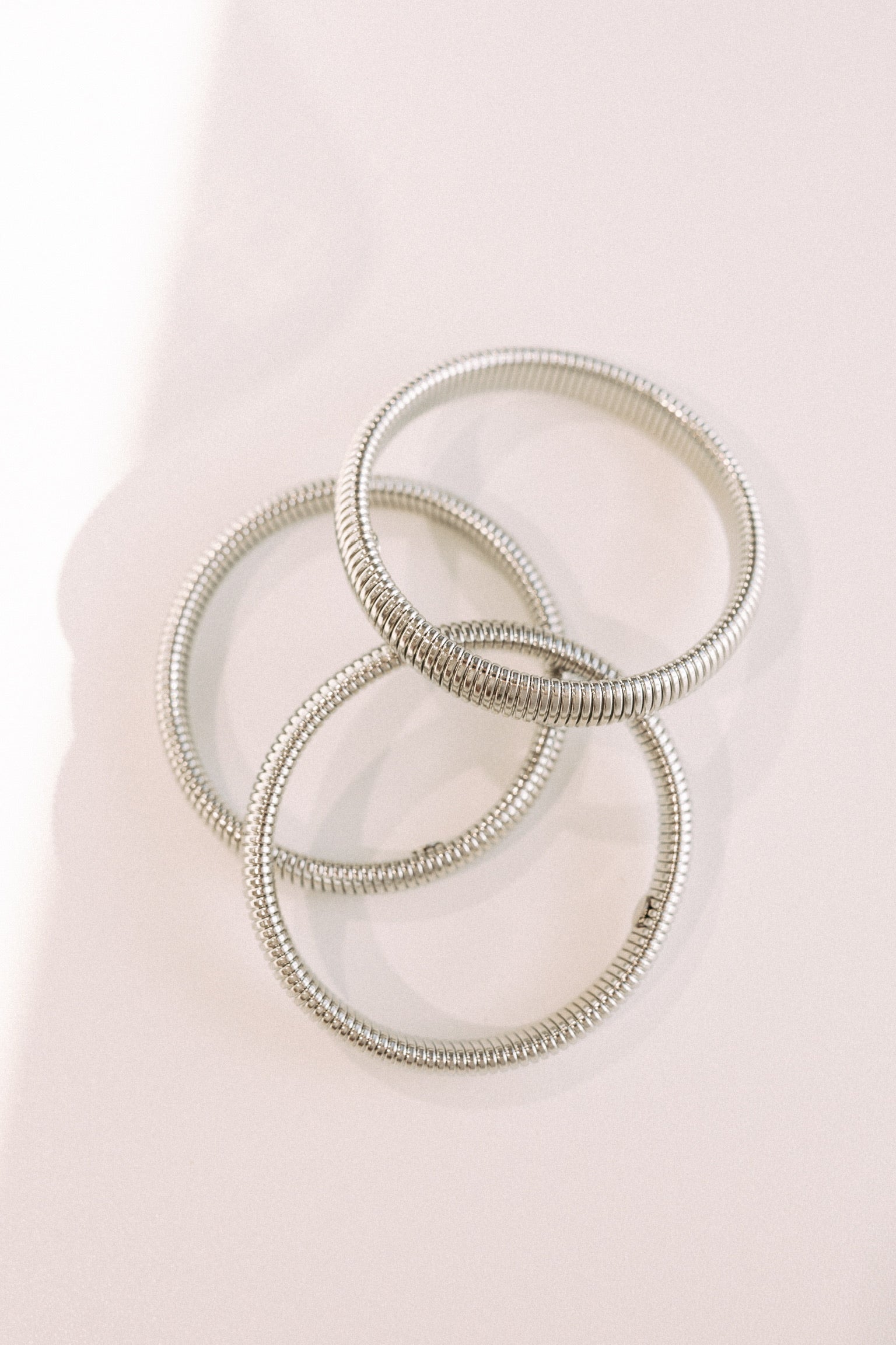 Baia Thin Coil Bangle Bracelet || Choose Color