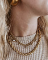 Chunky Chain Layered Necklace Set